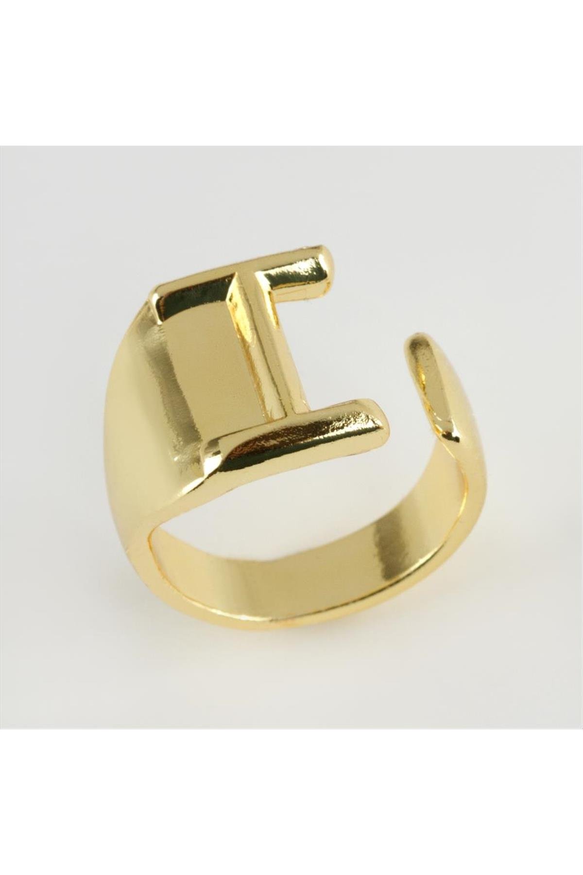 Harfli Lüx Metal Yüzük