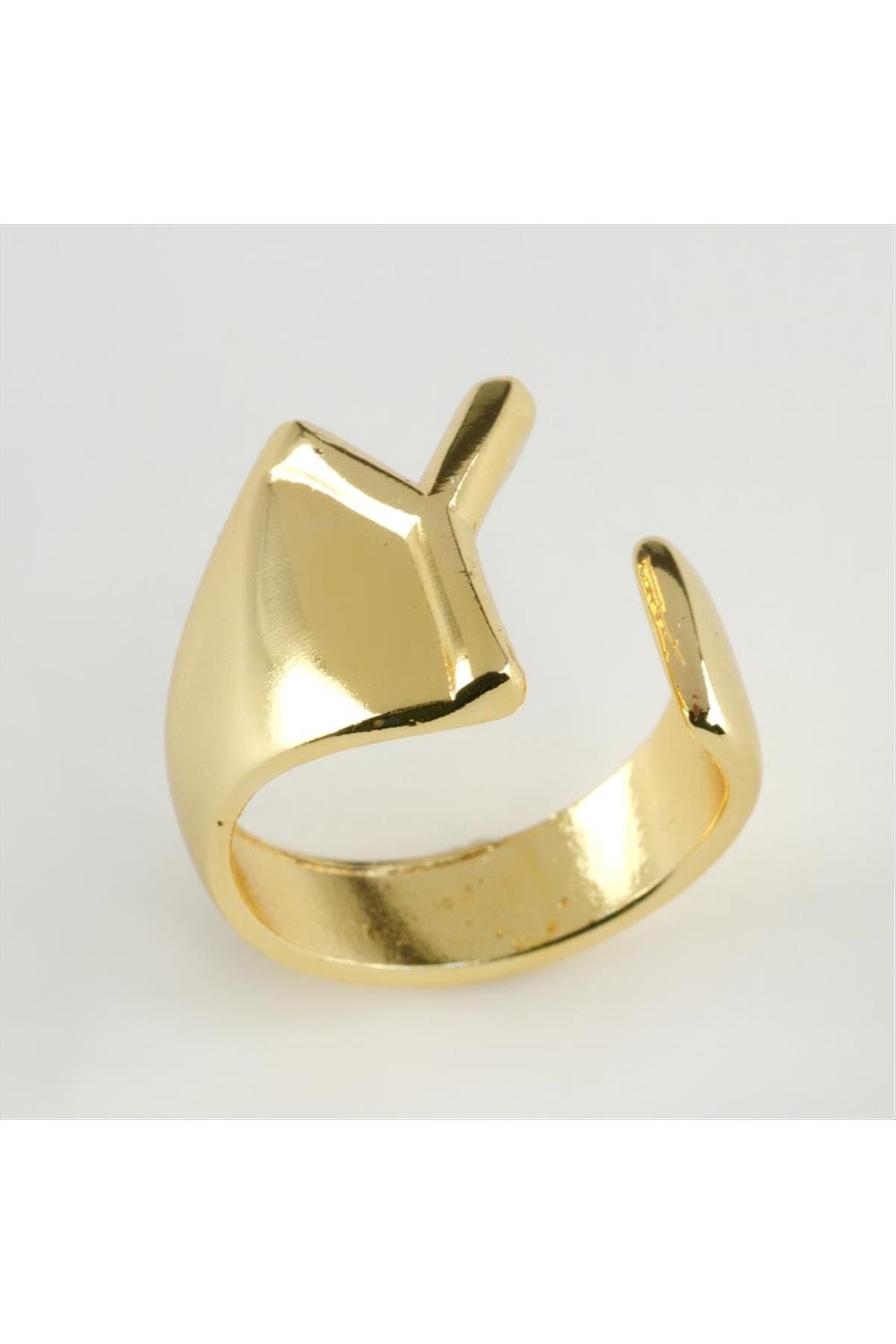 Harfli Lüx Metal Yüzük