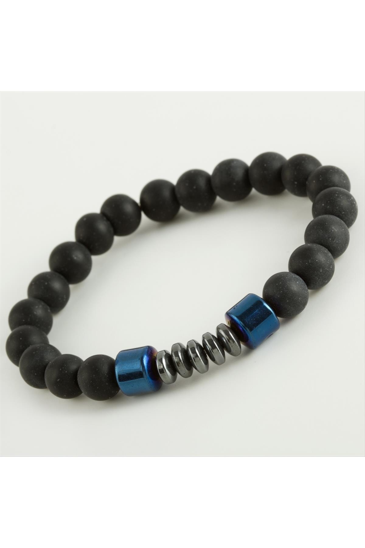 Hematit & Mat Onix Doğaltaş Bileklik