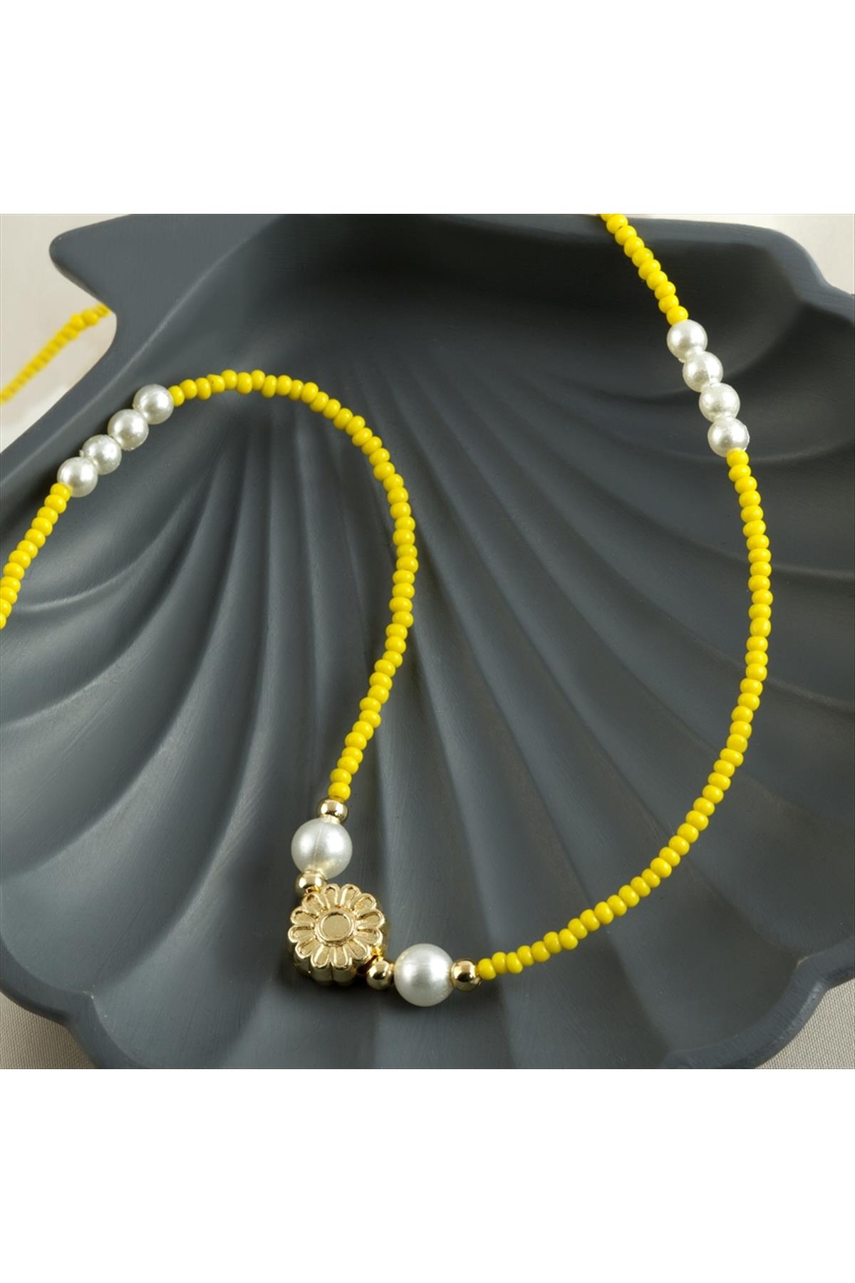 İnci Kum Boncuk Kolye