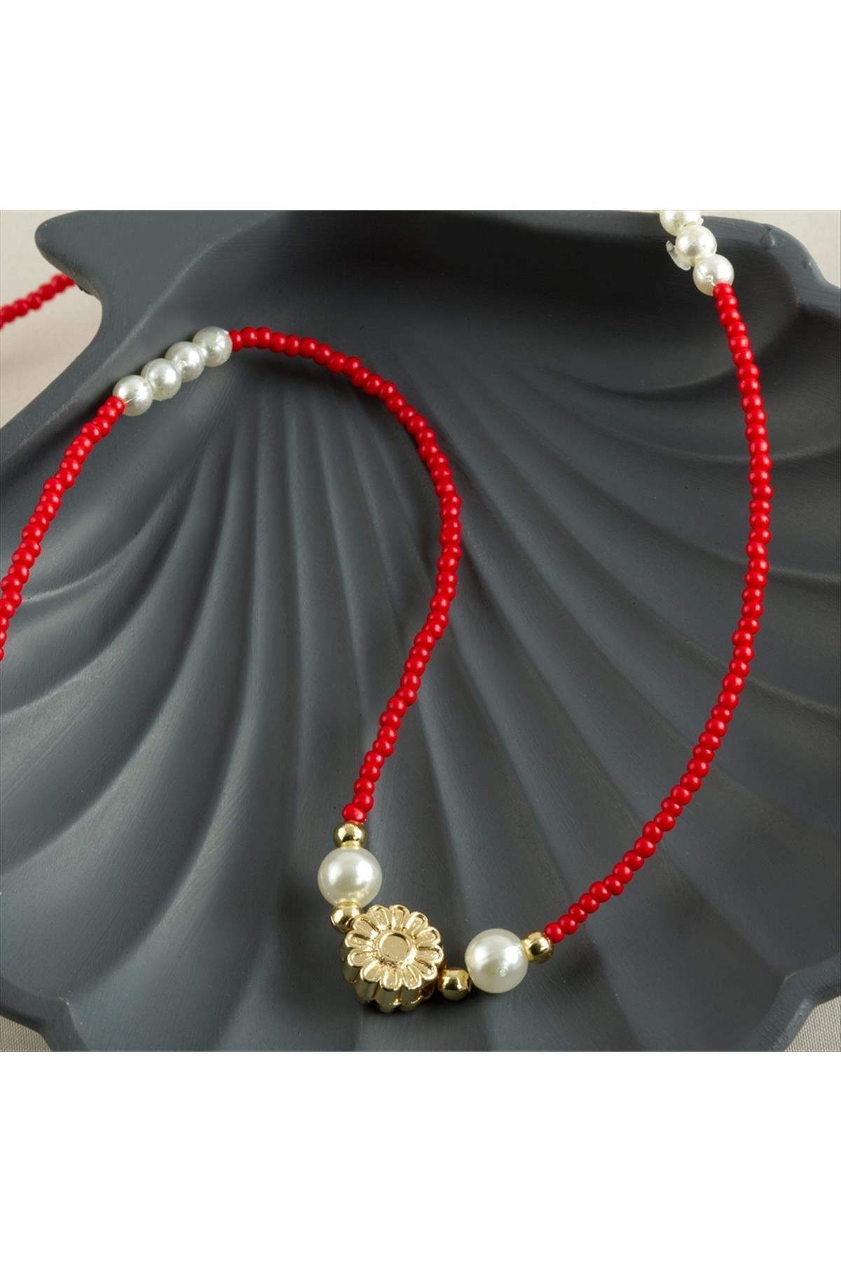 İnci Kum Boncuk Kolye