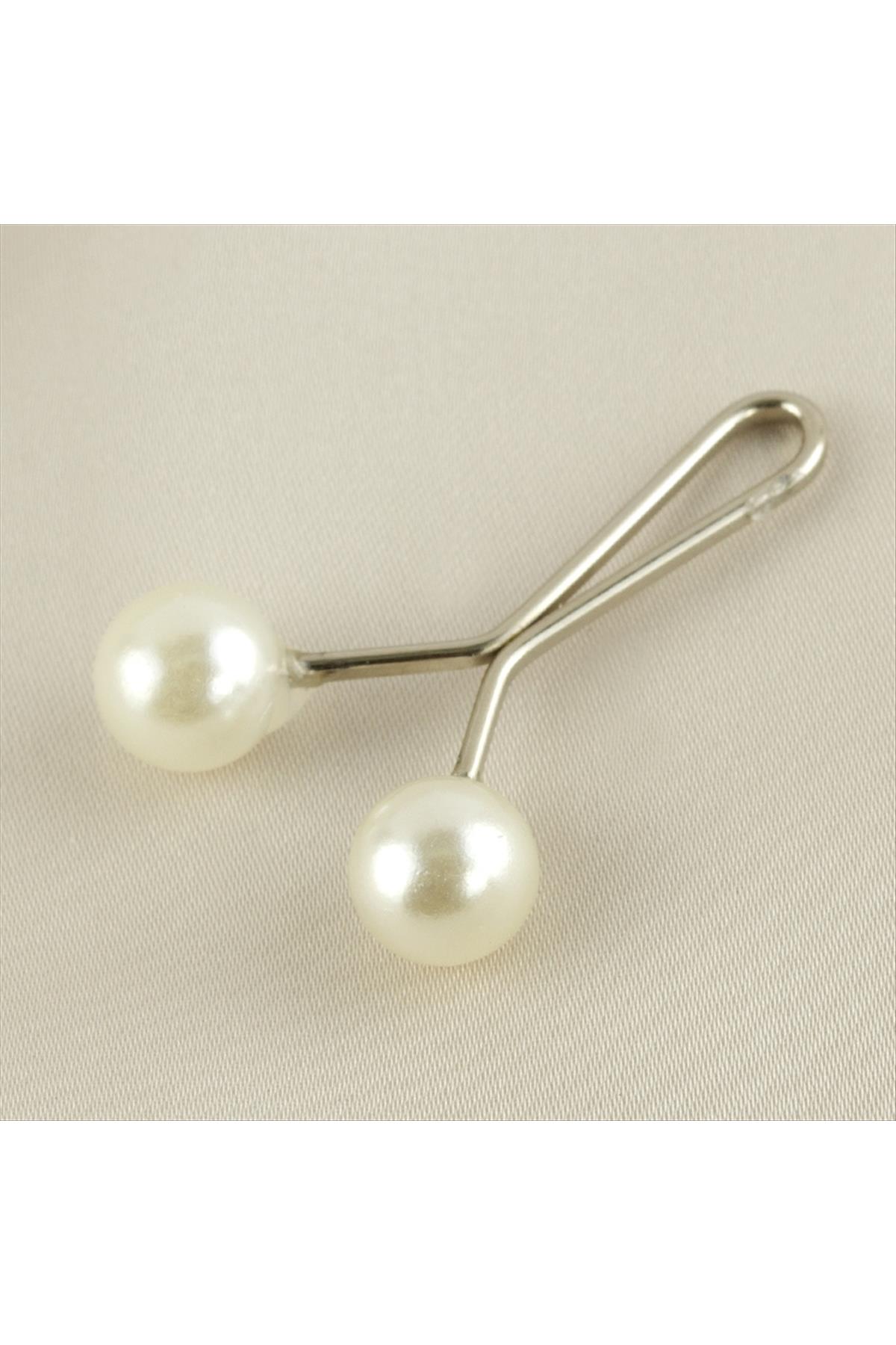 İnci Yuvarlak Klipsi Firkete