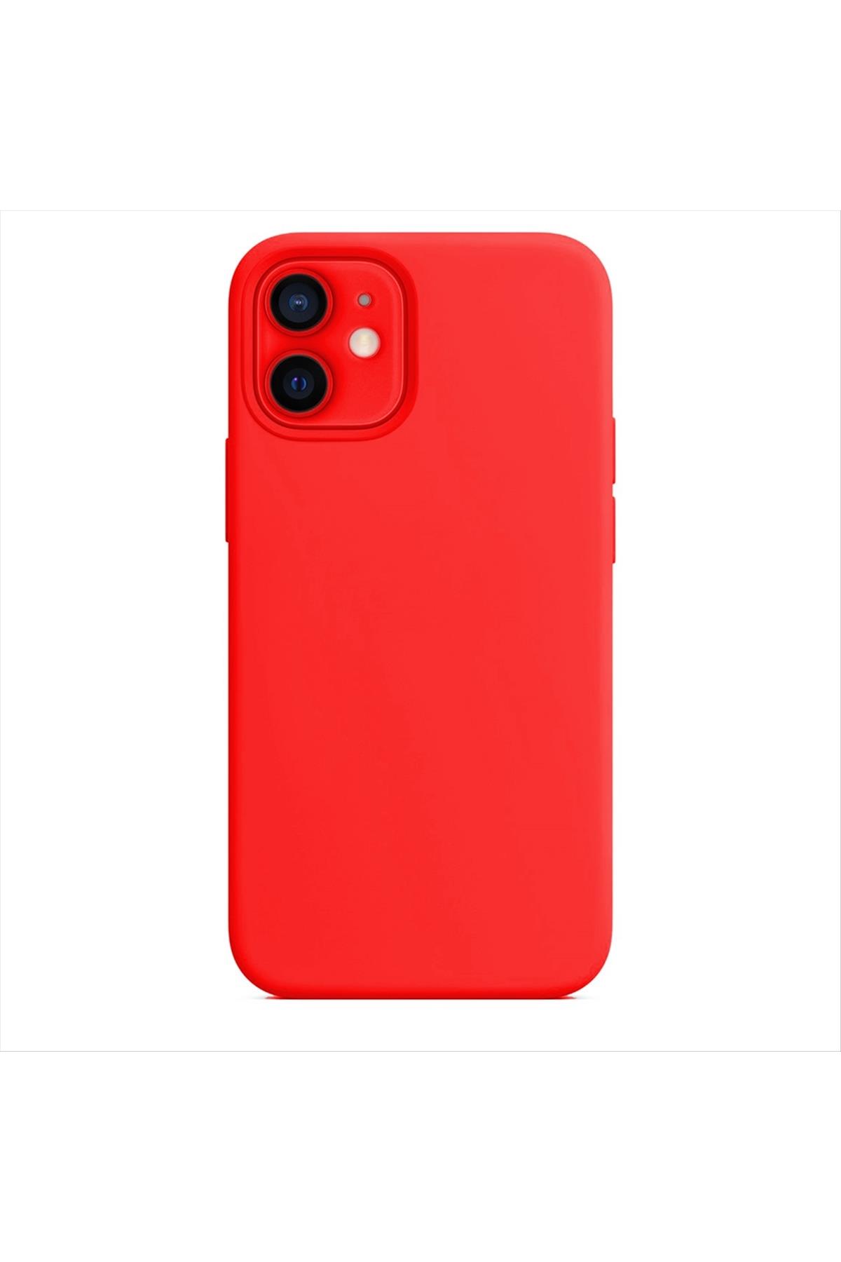 iPhone 11 Kadife Kaplı Lüx Lansman Silikon Kılıf