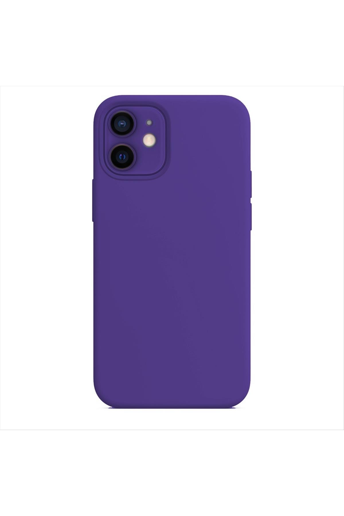 iPhone 11 Kadife Kaplı Lüx Lansman Silikon Kılıf