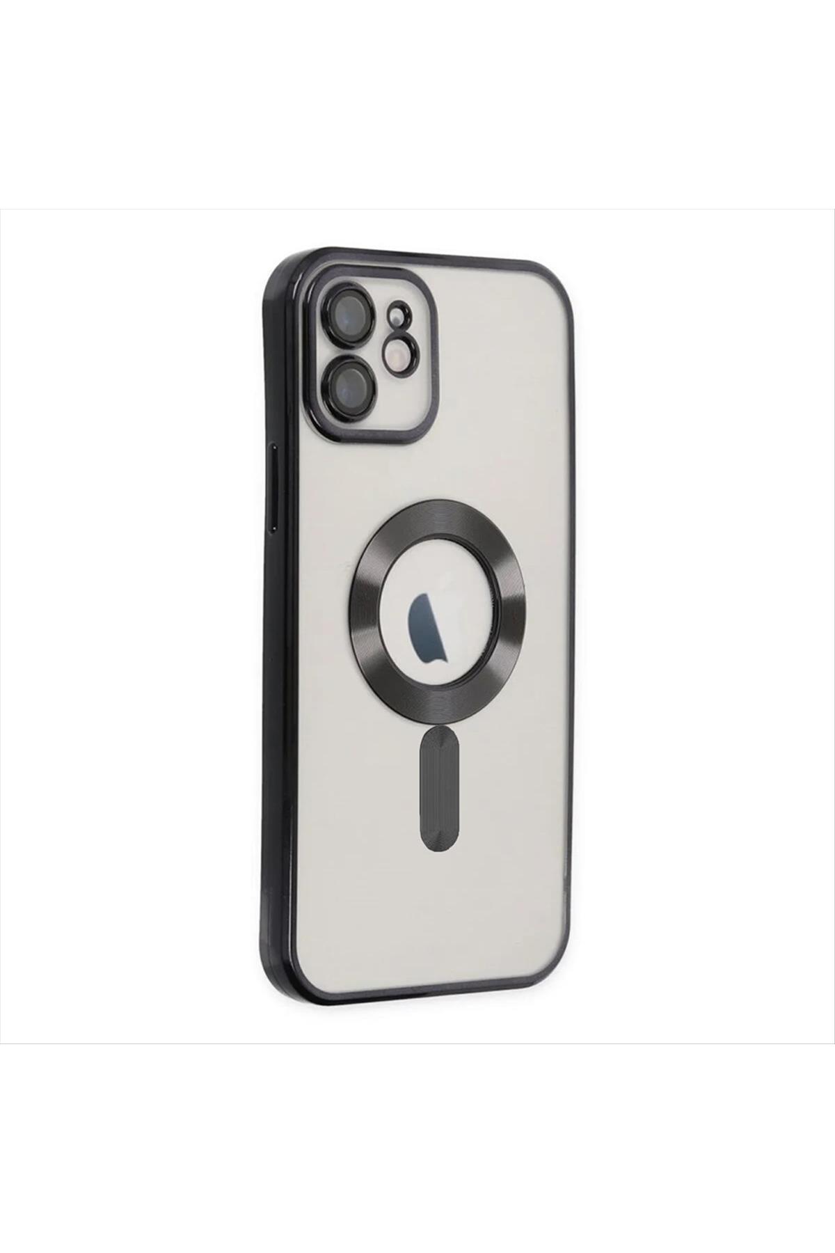 iPhone 11 Lüx Magsaff Lazer Silikon Kılıf (Kamera Korumalı)