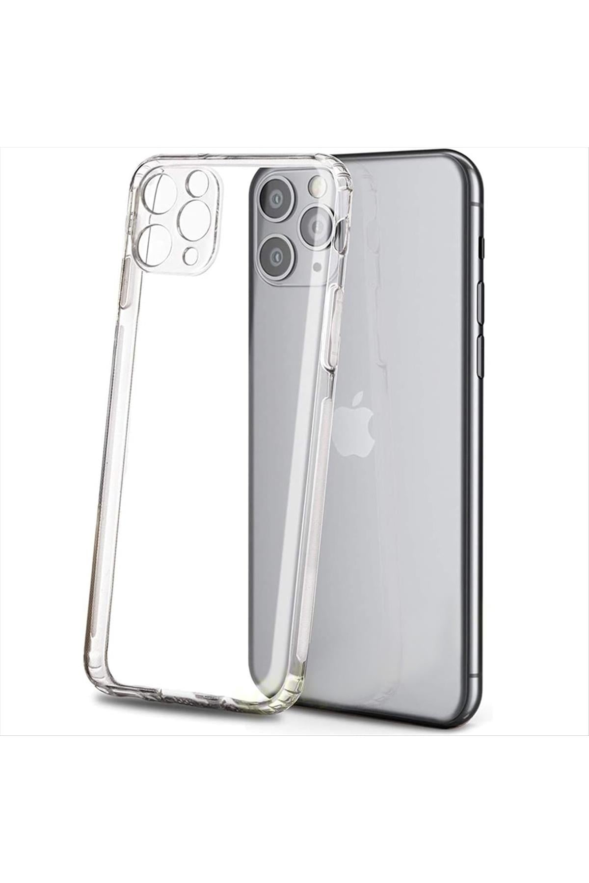 iPhone 11 Pro Max (6.5 inç) Şeffaf Silikon Kılıf