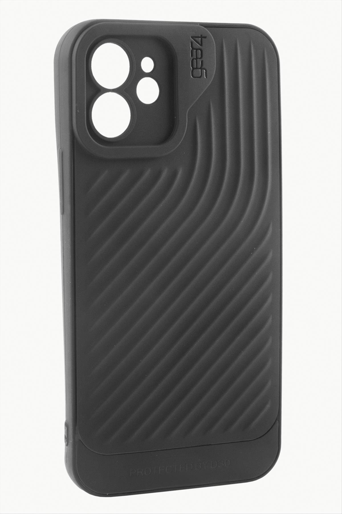 iPhone 12 6.1 Çizgili Lüx Gear Silikon Kılıf