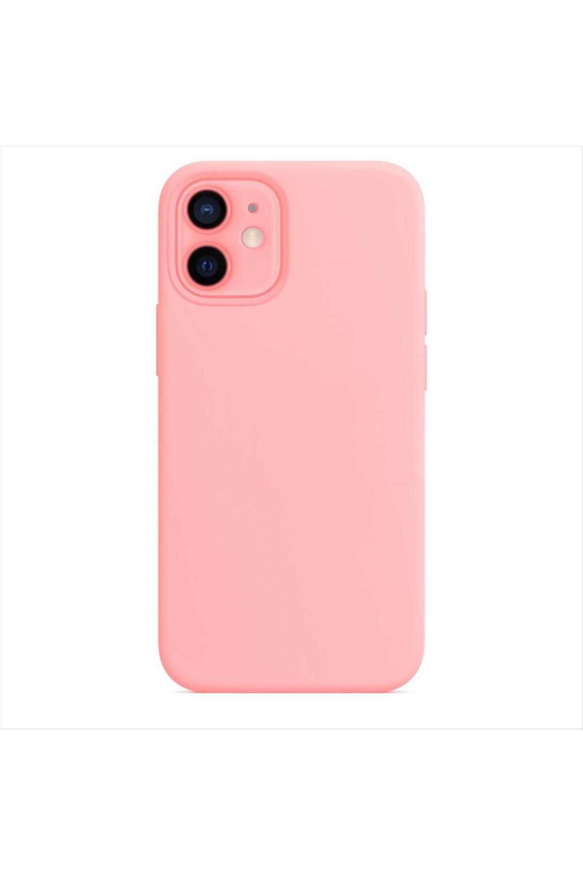 iPhone 12 Kadife Kaplı Lüx Lansman Silikon Kılıf