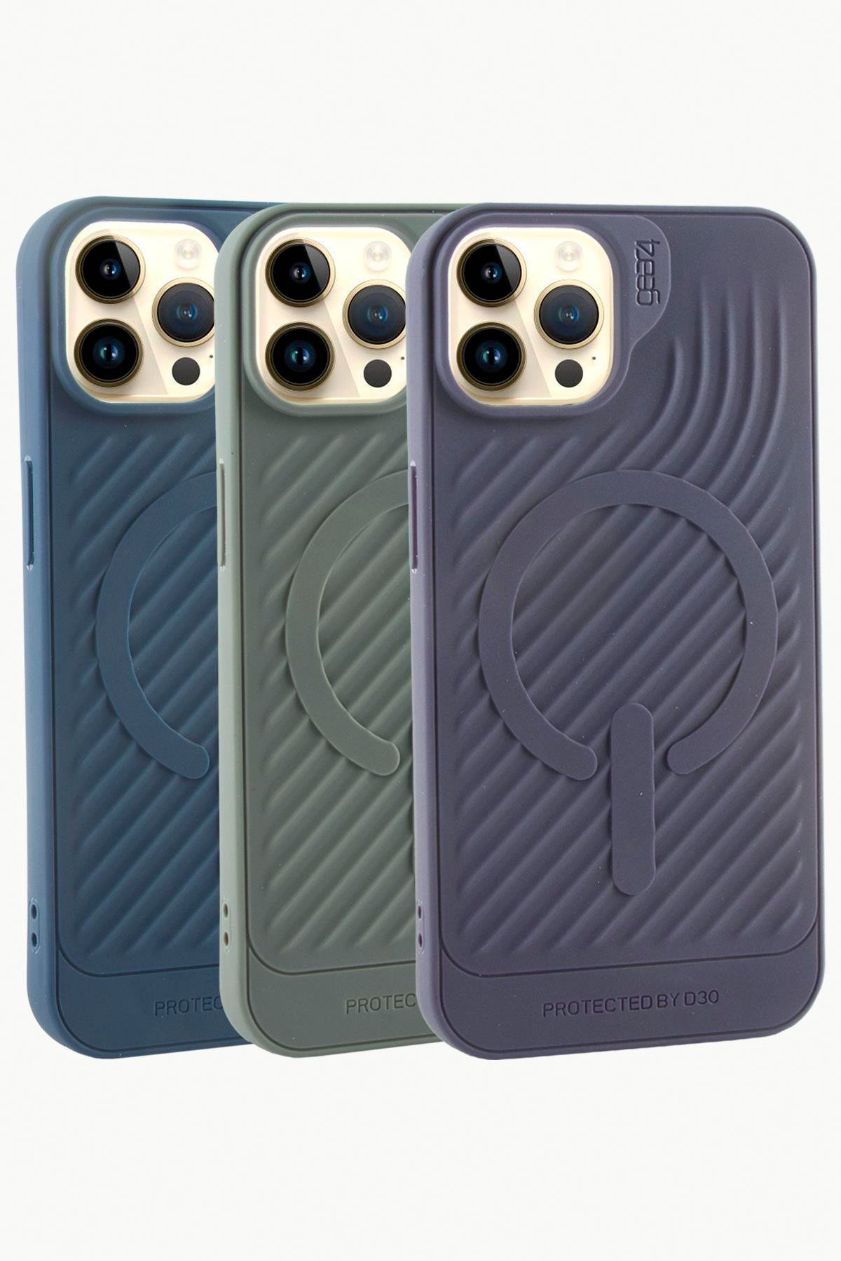 iPhone 14 Pro Lüx Magsaff Gear Silikon Kılıf