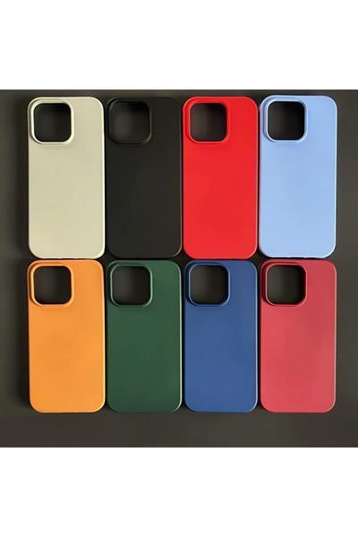 iPhone 14 Pro Max Kadife Kaplı Lüx Lansman Silikon Kılıf