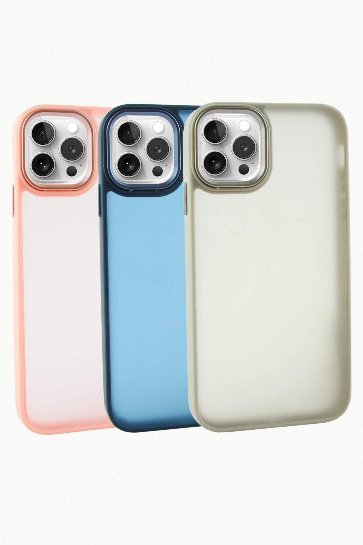 iPhone 14 Pro Max Renkli Lüx Newxu Silikon Kılıf