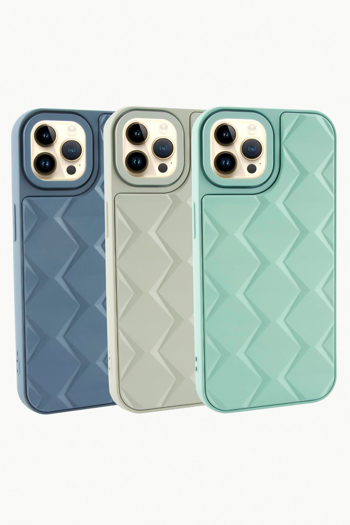 iPhone 14 Pro Prizma Desenli Lüx Liza Kılıf