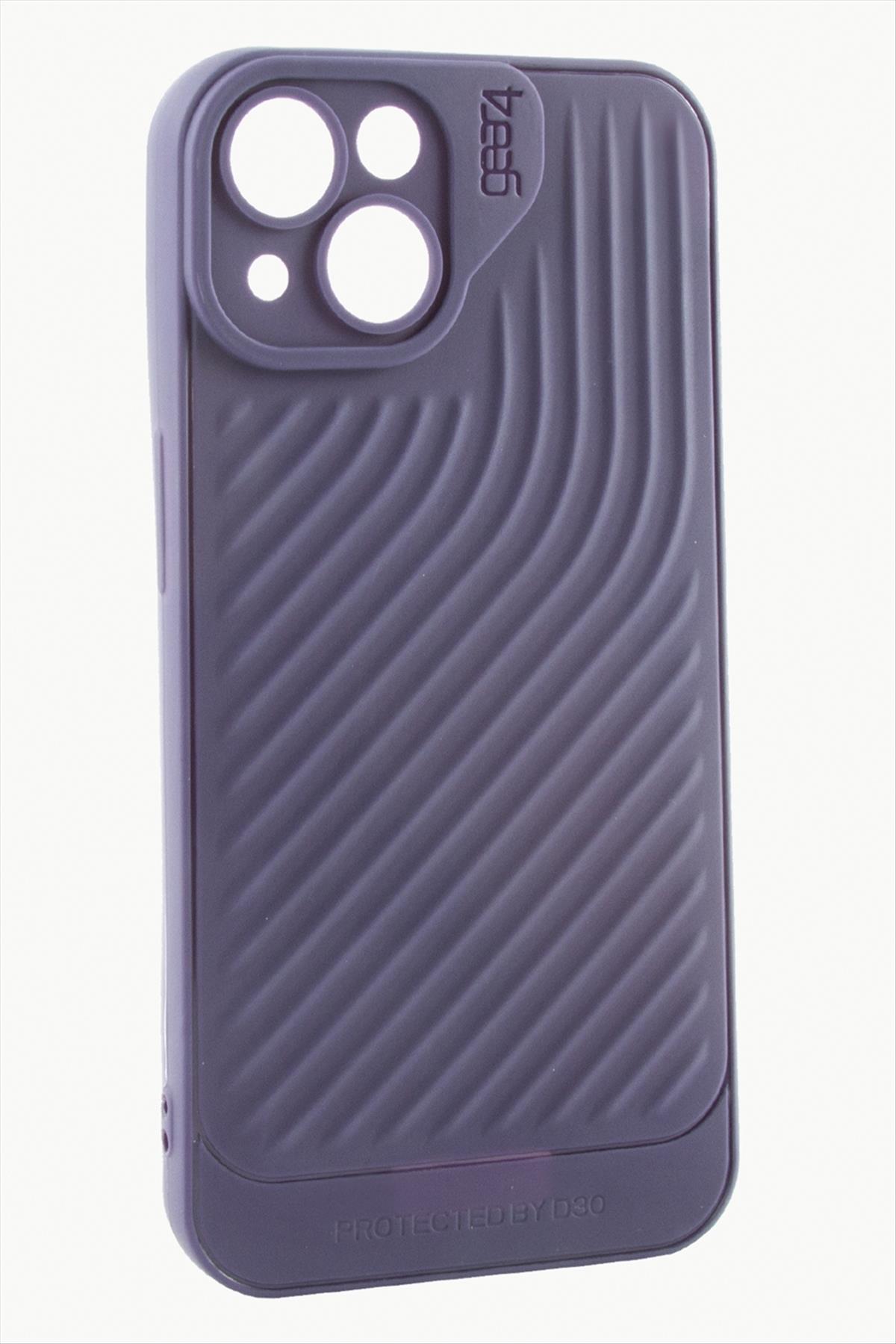 iPhone 15 6.1 Çizgili Lüx Gear Silikon Kılıf