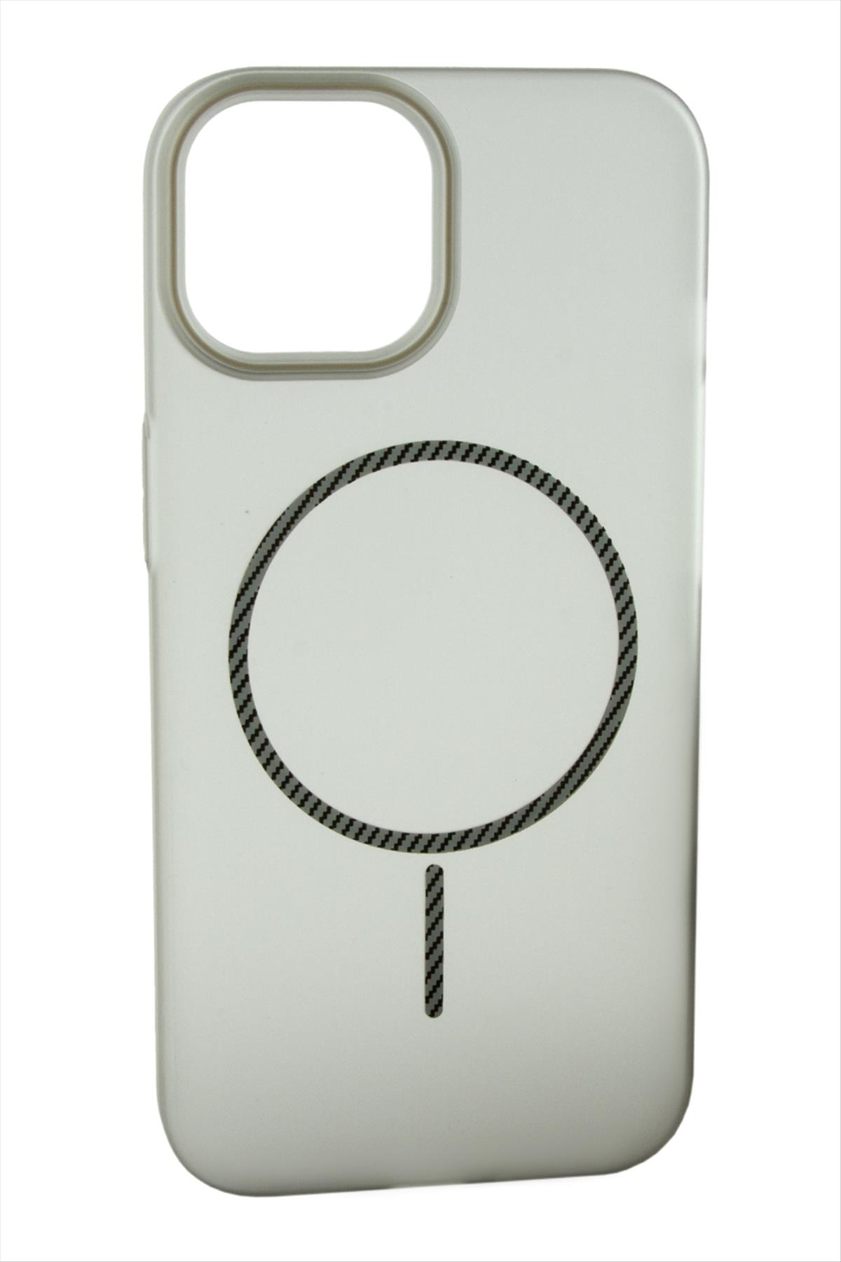 iPhone 15 Buzlu Magsaff Kapak Kılıf