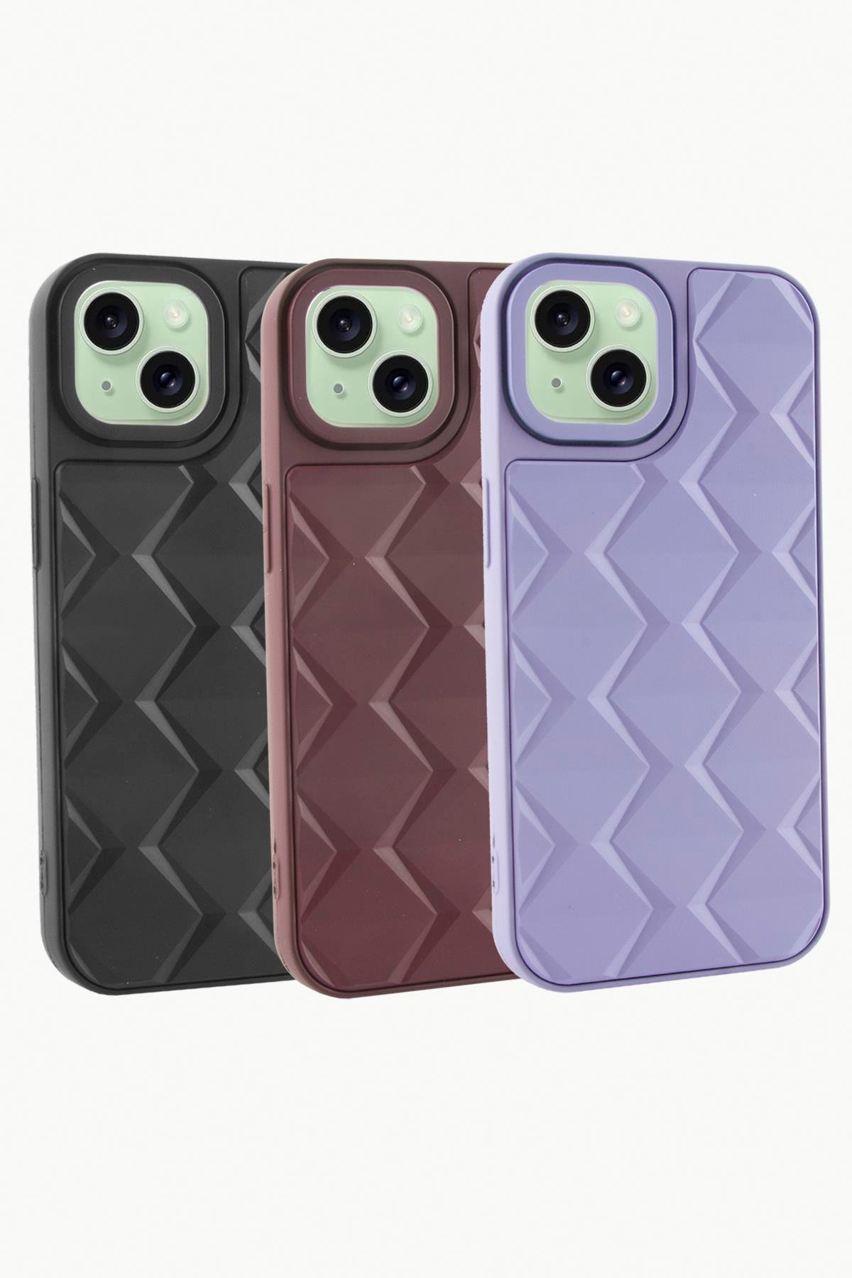 iPhone 15 Prizma Desenli Lüx Liza Kılıf