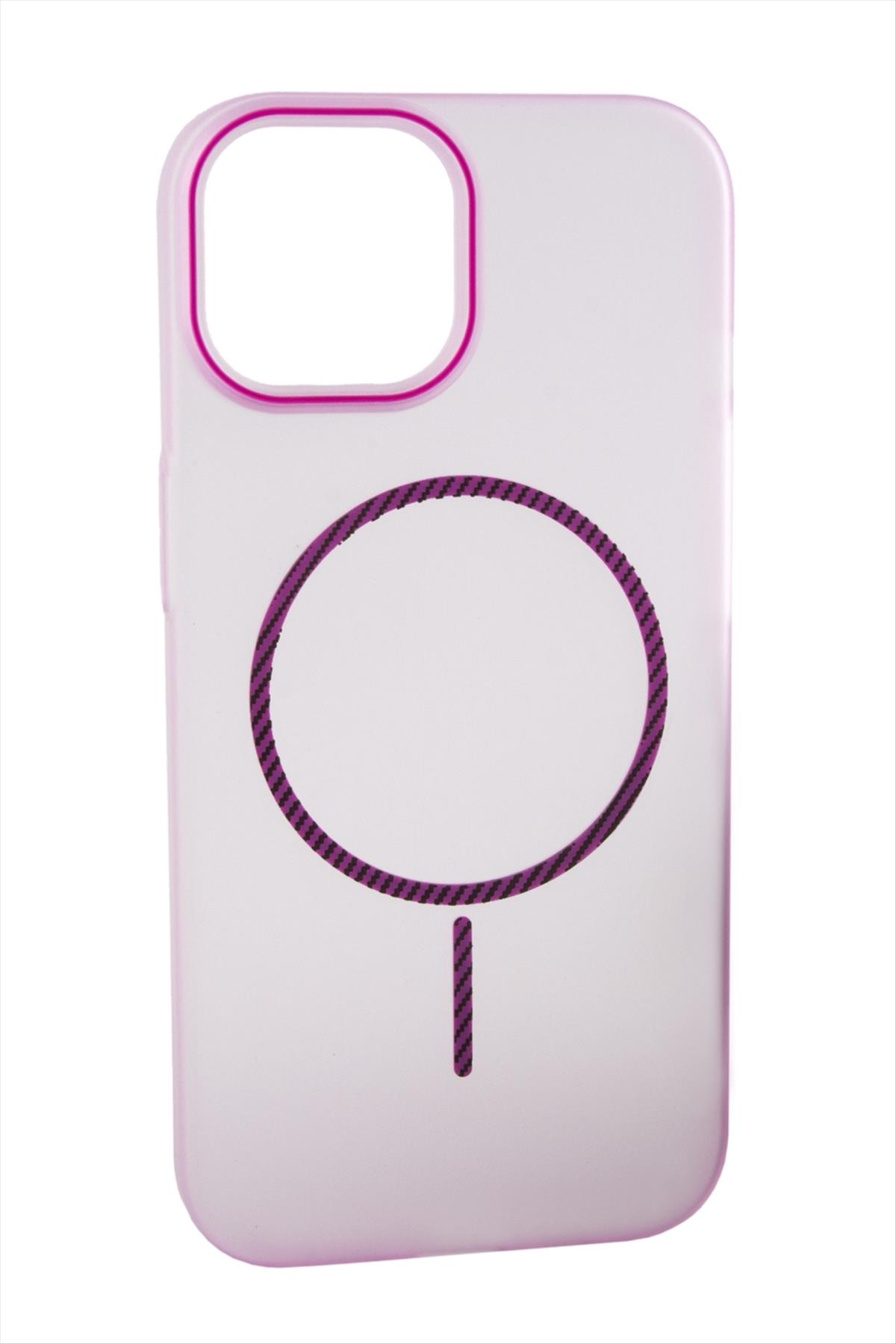 iPhone 15 Pro Max Buzlu Magsaff Kapak Kılıf