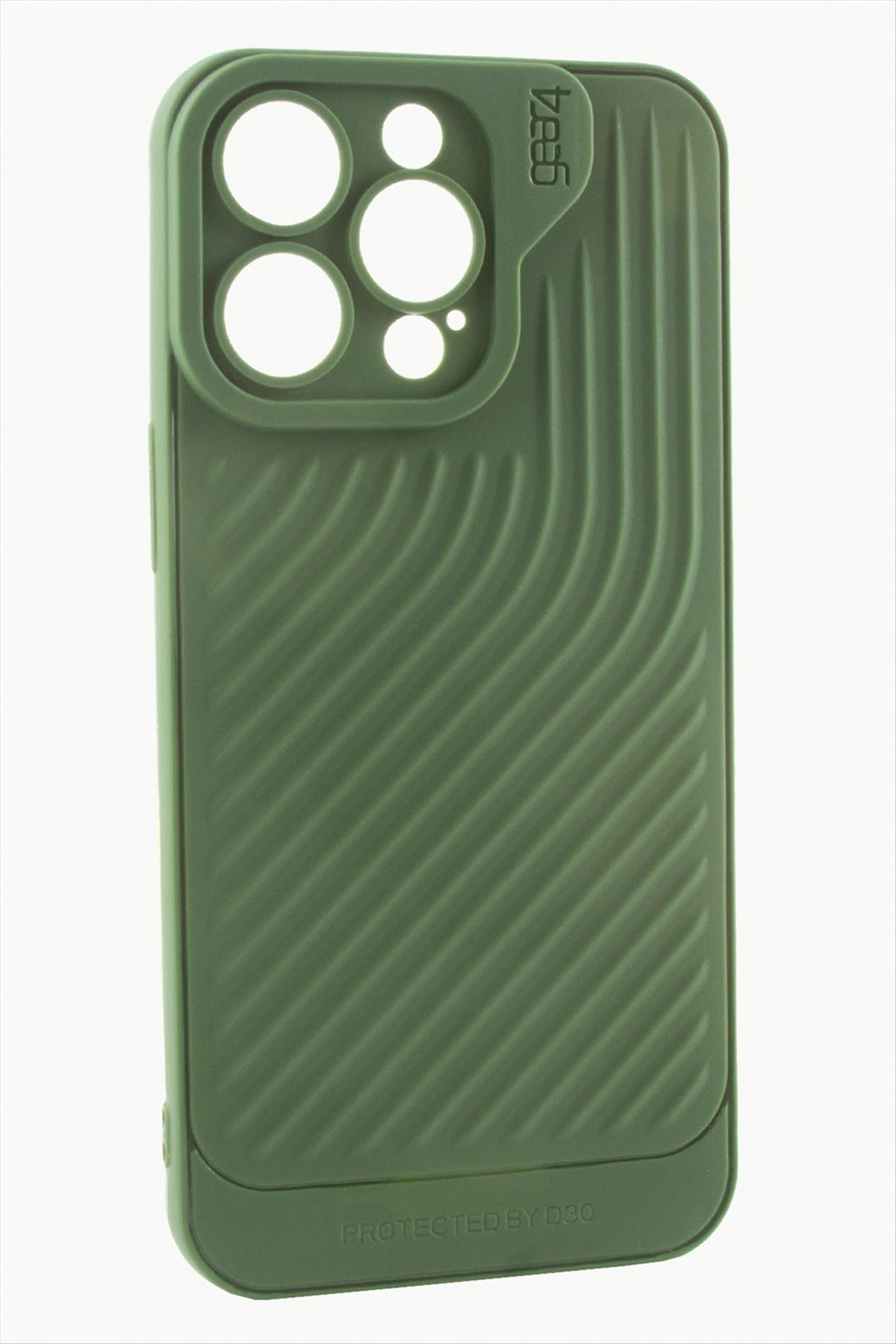 iPhone 15 Pro Max Çizgili Lüx Gear Silikon Kılıf