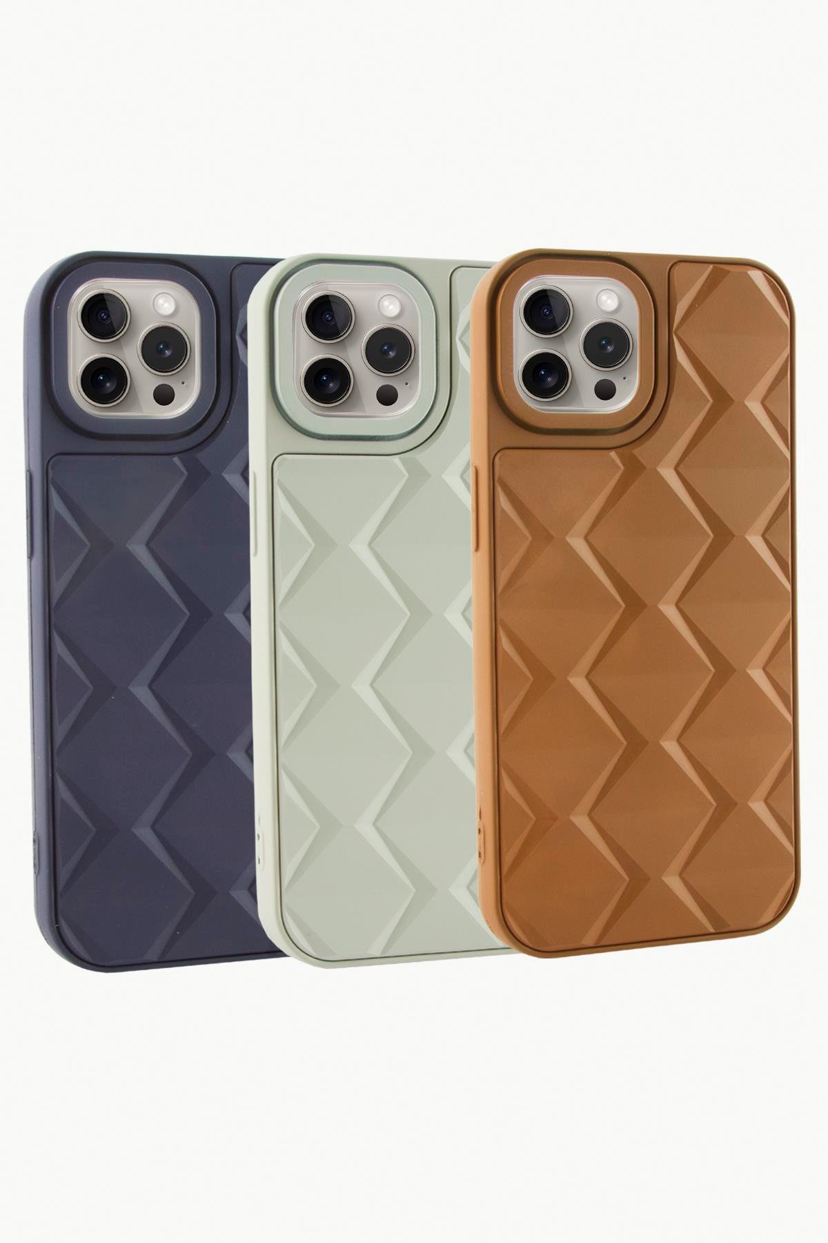 iPhone 15 Pro Max Prizma Desenli Lüx Liza Kılıf