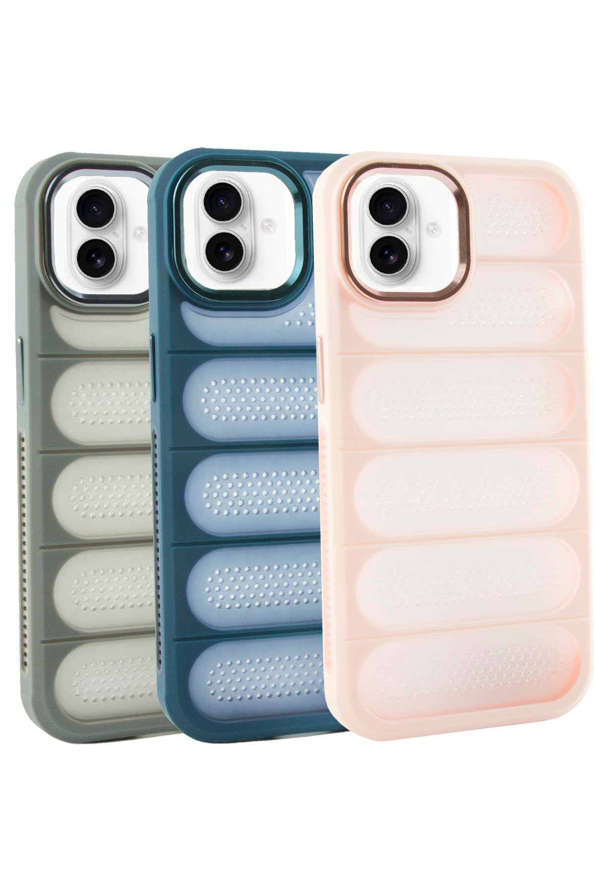 iPhone 16 Plus Noktalı Lüx Sas Kapak Kılıf