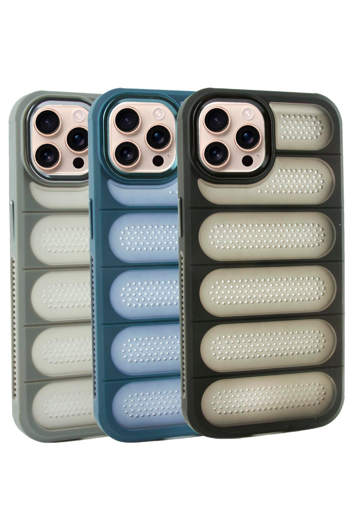 iPhone 16 Pro Noktalı Lüx Sas Kapak Kılıf