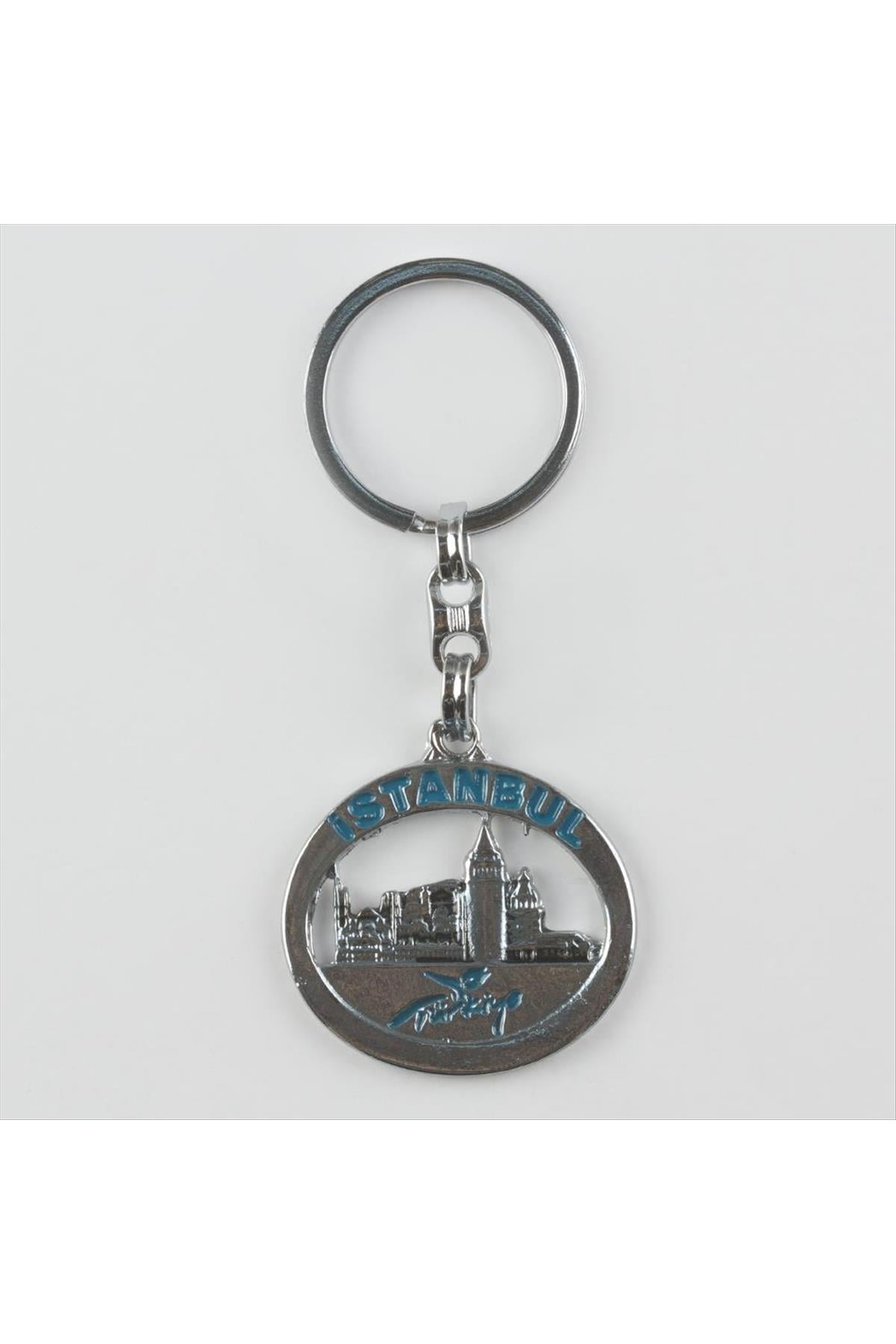 İstanbul Figürlü Metal Anahtarlık