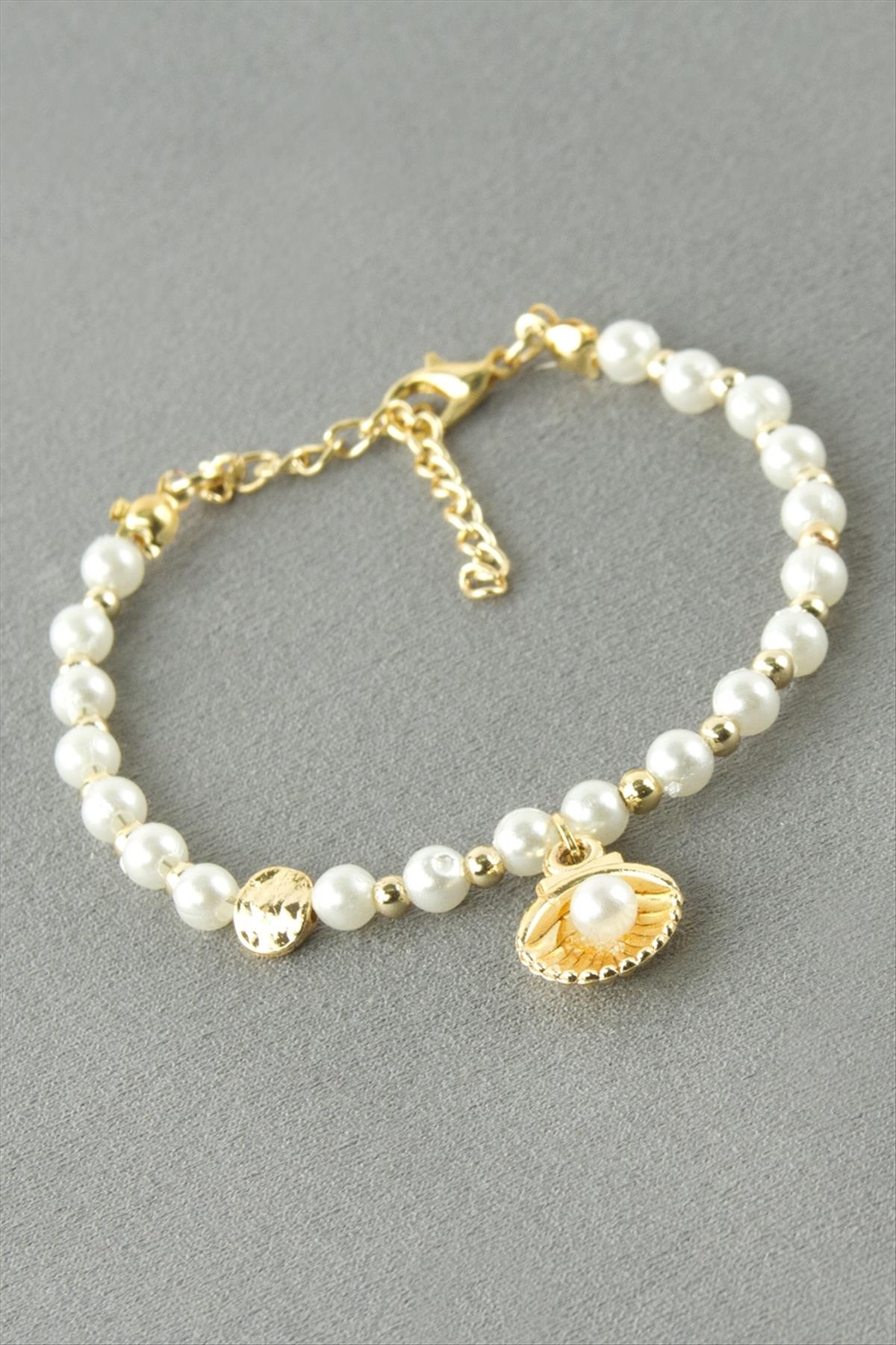 İstiridye İnci Boncuk Bileklik