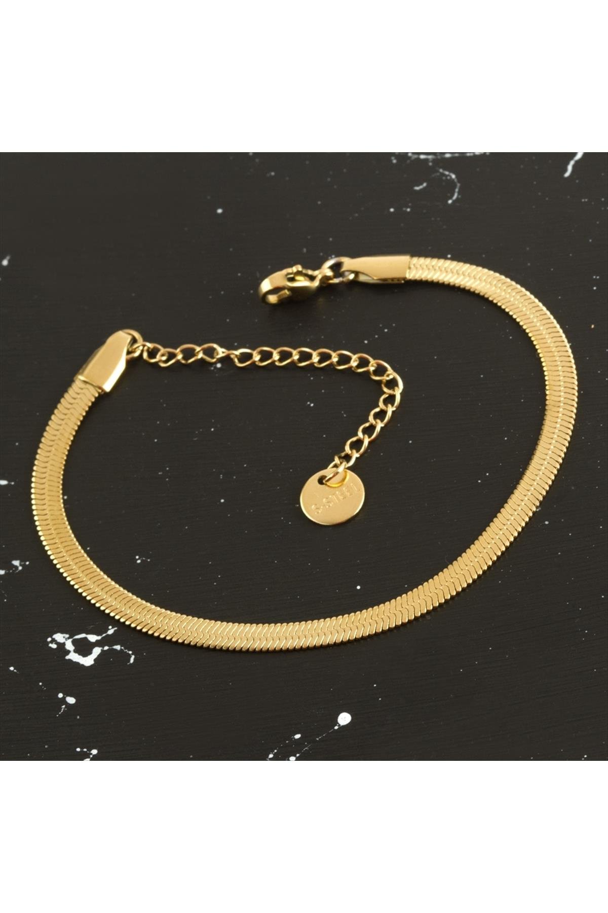 İtalyan Çelik Zincir Bileklik