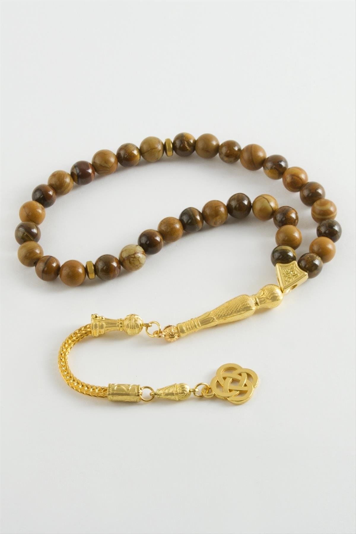 Jasper Kaplangözü Doğaltaş Tesbih 8 mm