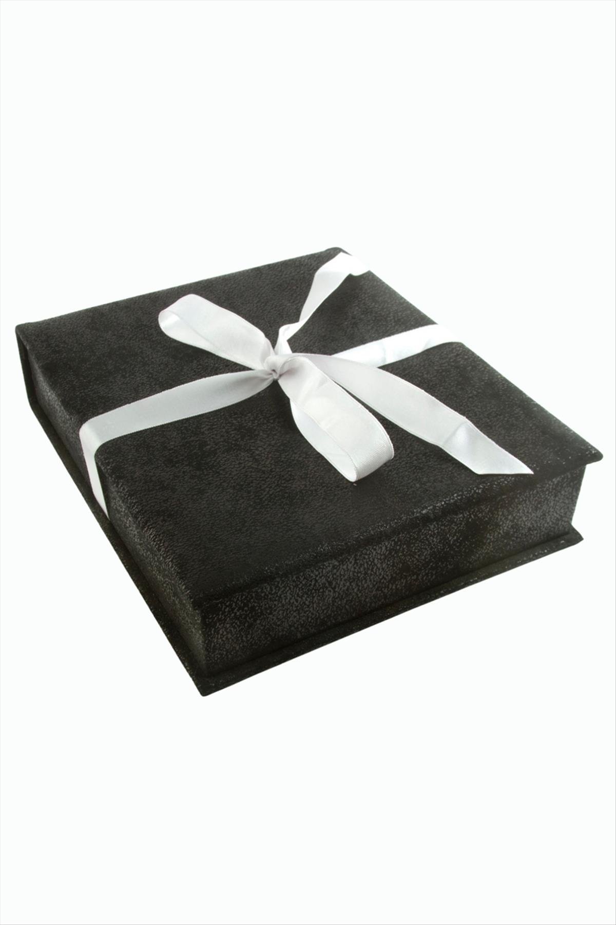 Kadife Lüx Set Kolye Kutusu Orta Boy