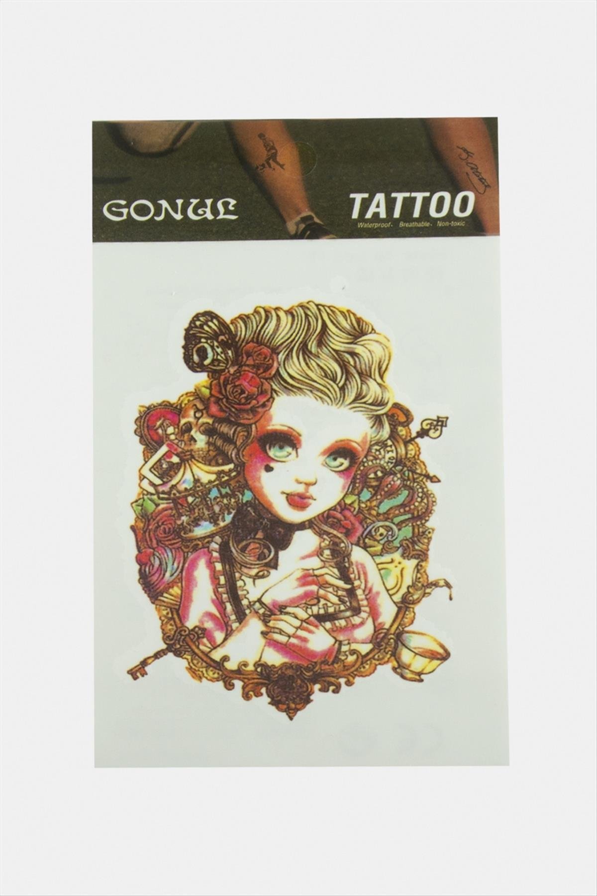Kadın Tattoo Dövme Sticker