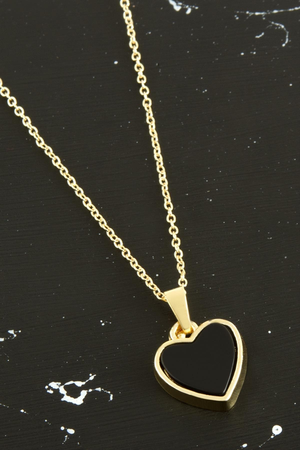 Kalp Polyester Kolye