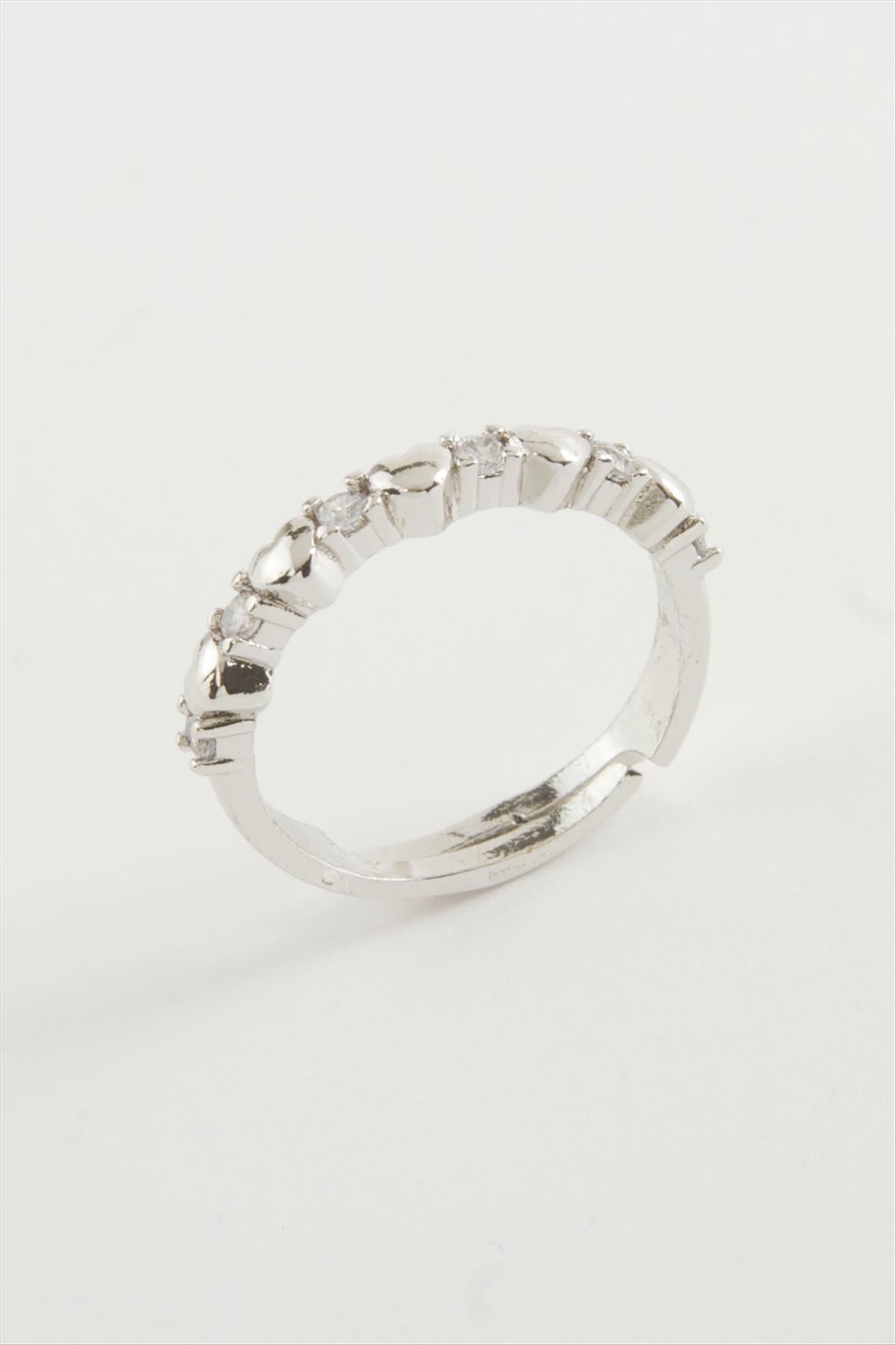 Kalp Taşlı Yüzük