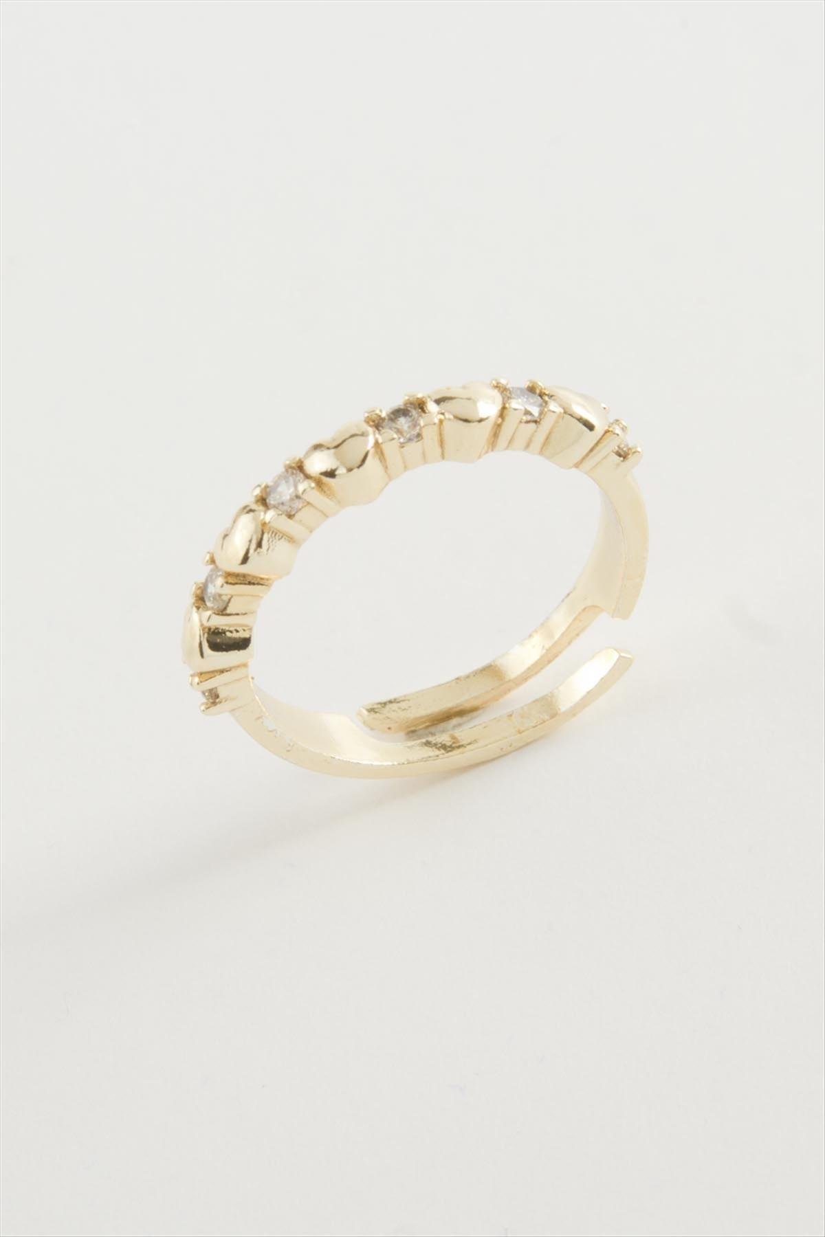 Kalp Taşlı Yüzük