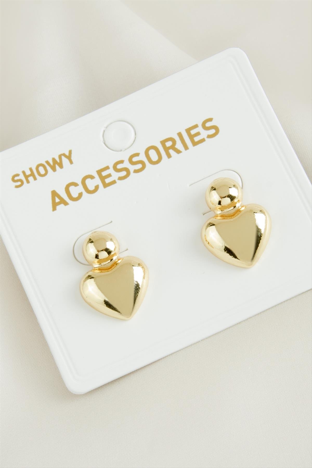 Kalp Yeni Sezon Metal Küpe