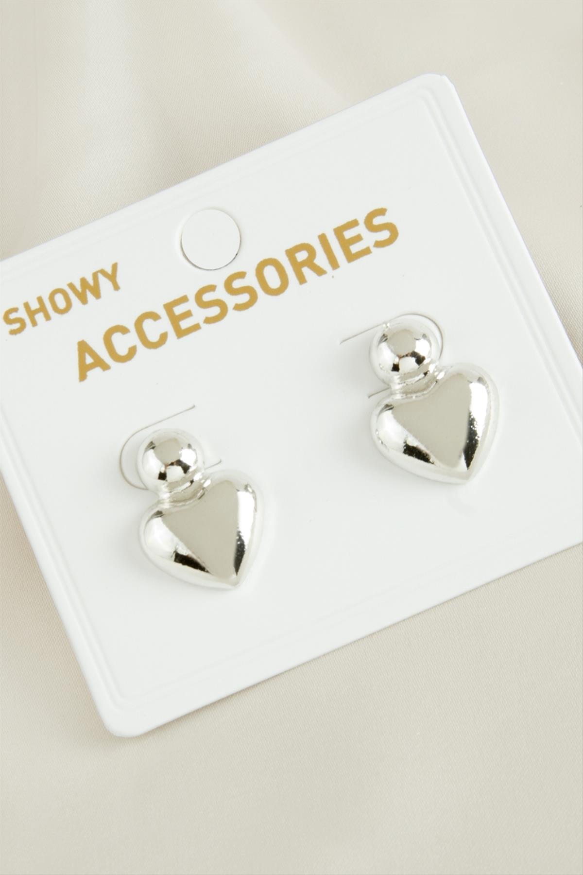 Kalp Yeni Sezon Metal Küpe