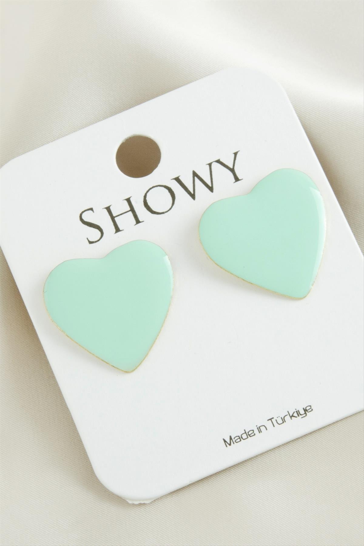 Kalp Yeni Sezon Mineli Küpe