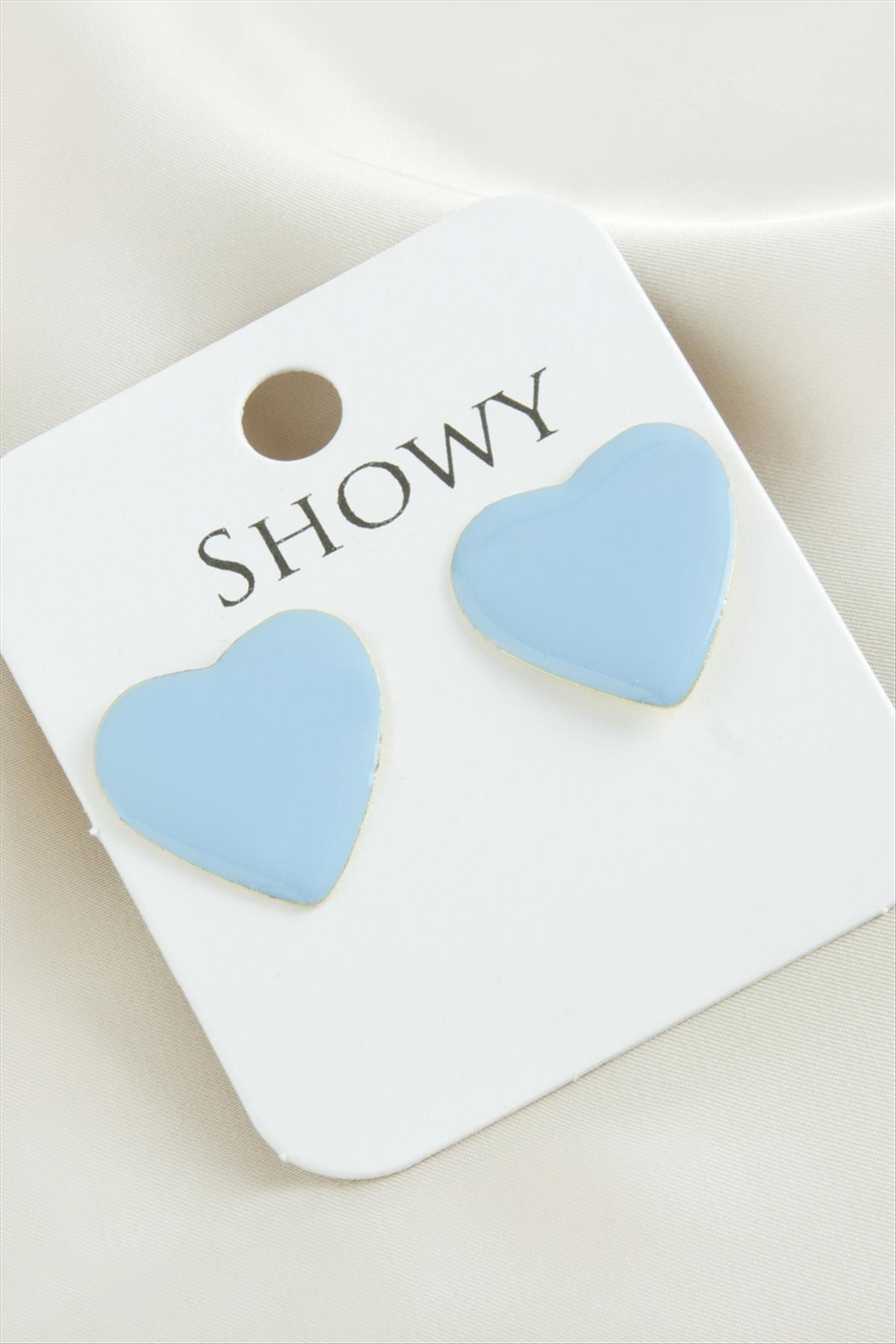 Kalp Yeni Sezon Mineli Küpe