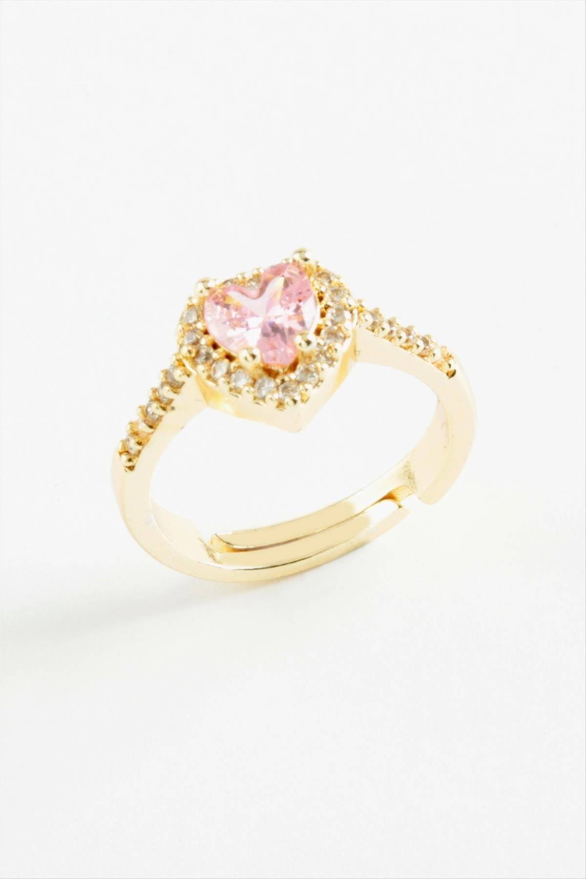 Kalp Zirkon Taşlı Yüzük