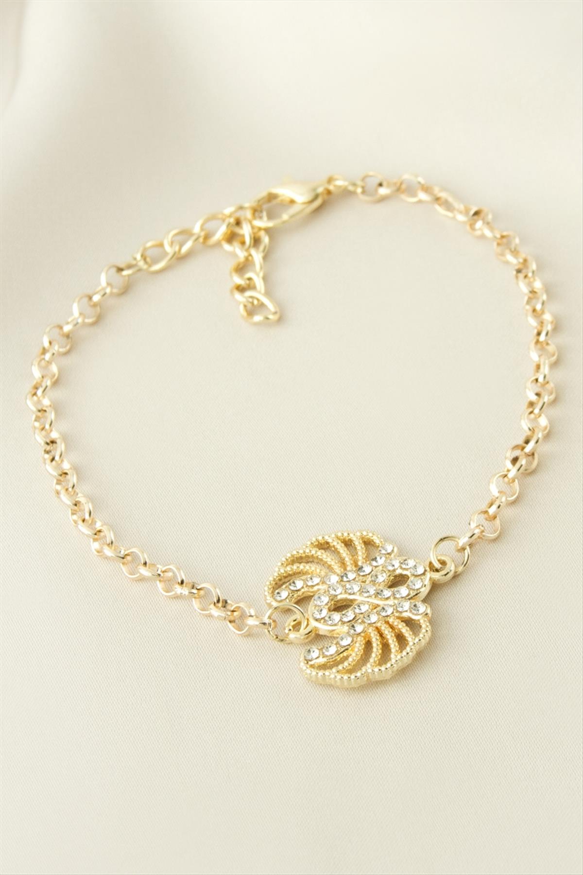 Kanat Sonsuzluk Taşlı Bileklik