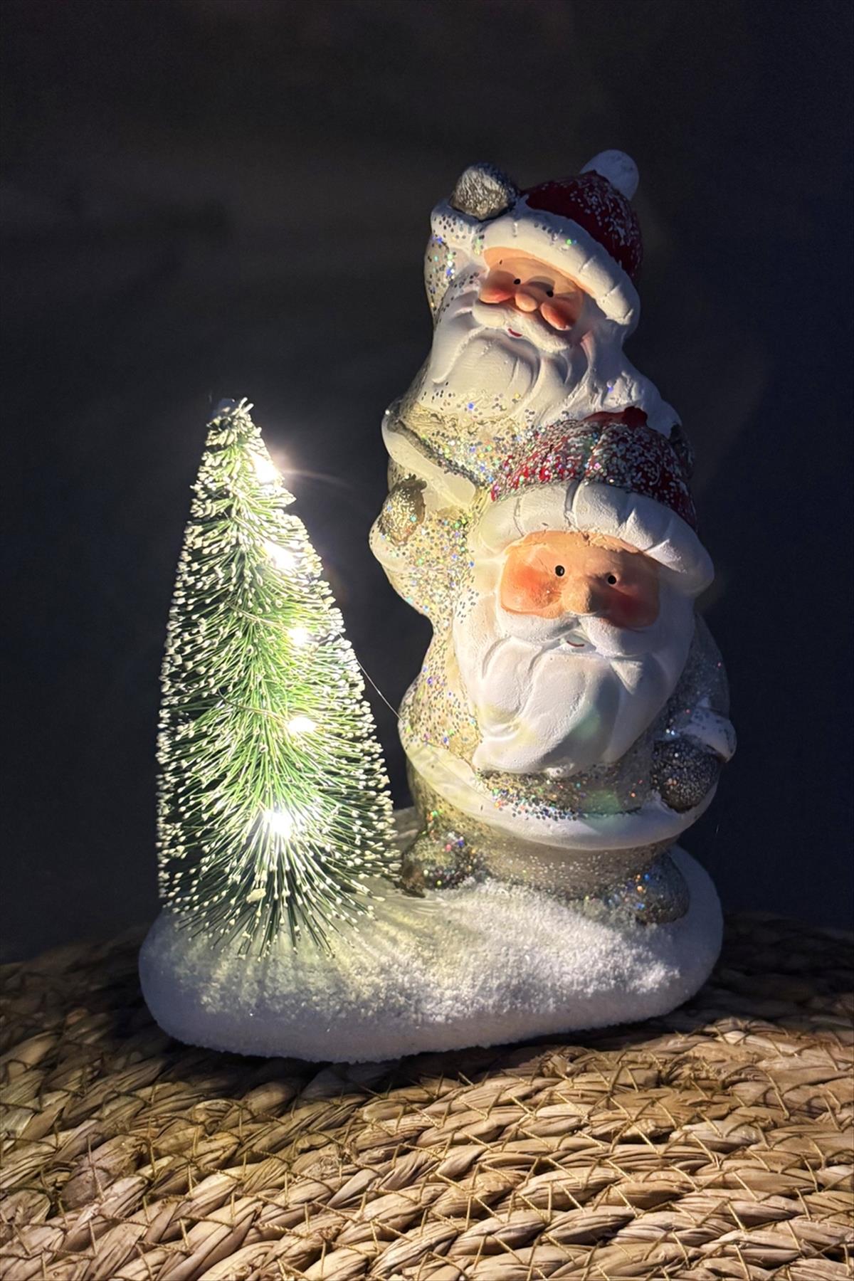 Kardan Adam Işıklı Yılbaşı Biblo