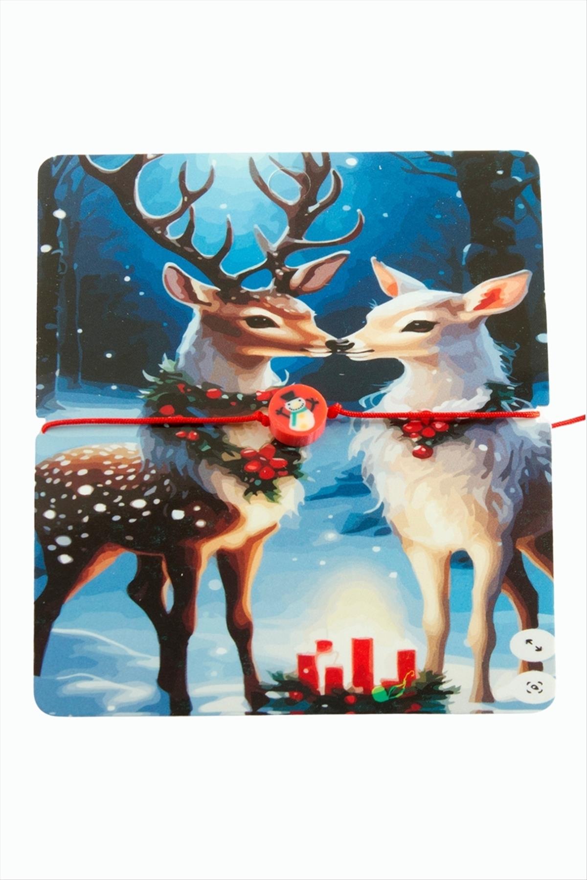 Kardan Adam Yılbaşı Bilekliği