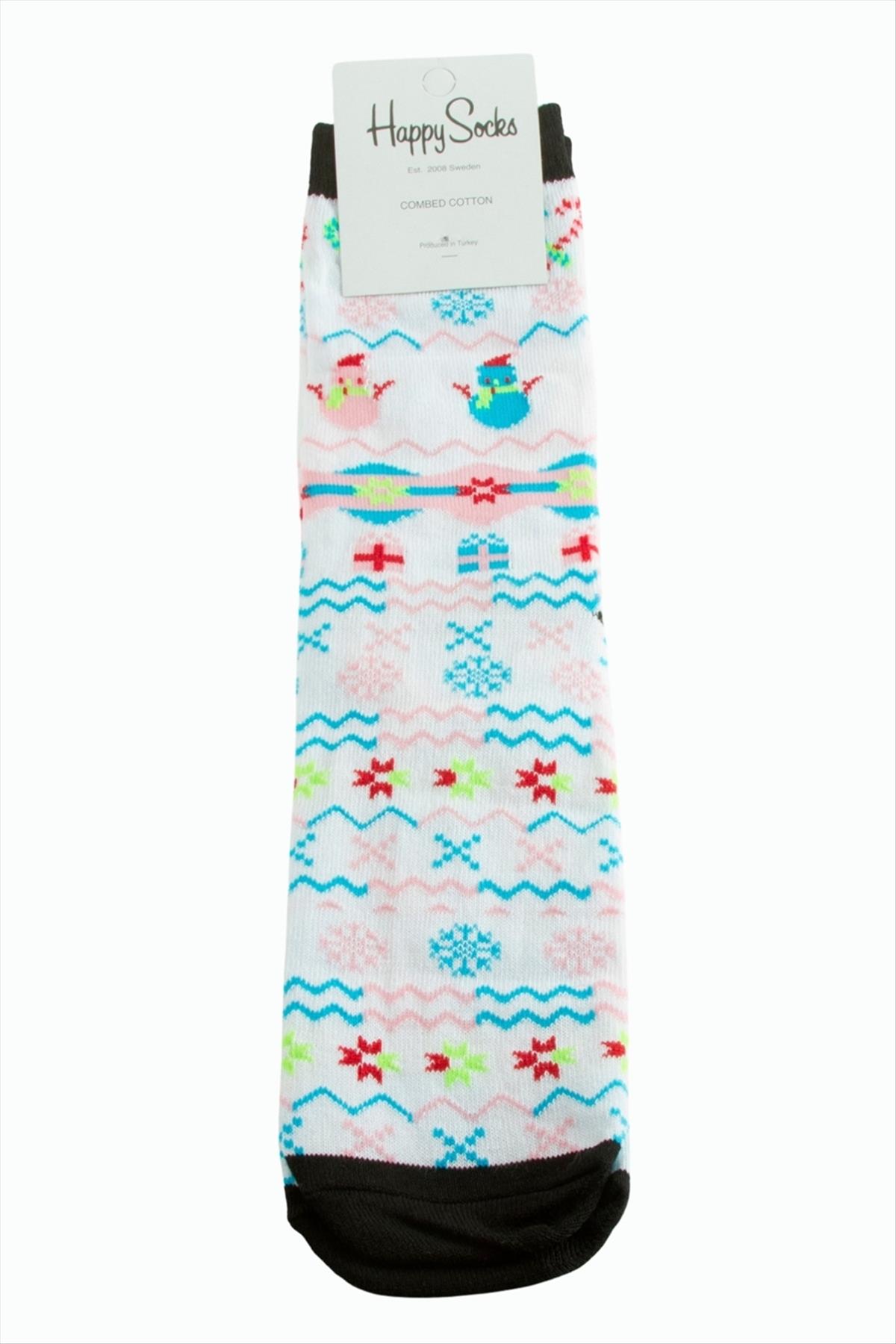 Kardan Adam Yılbaşı Penye Çorap