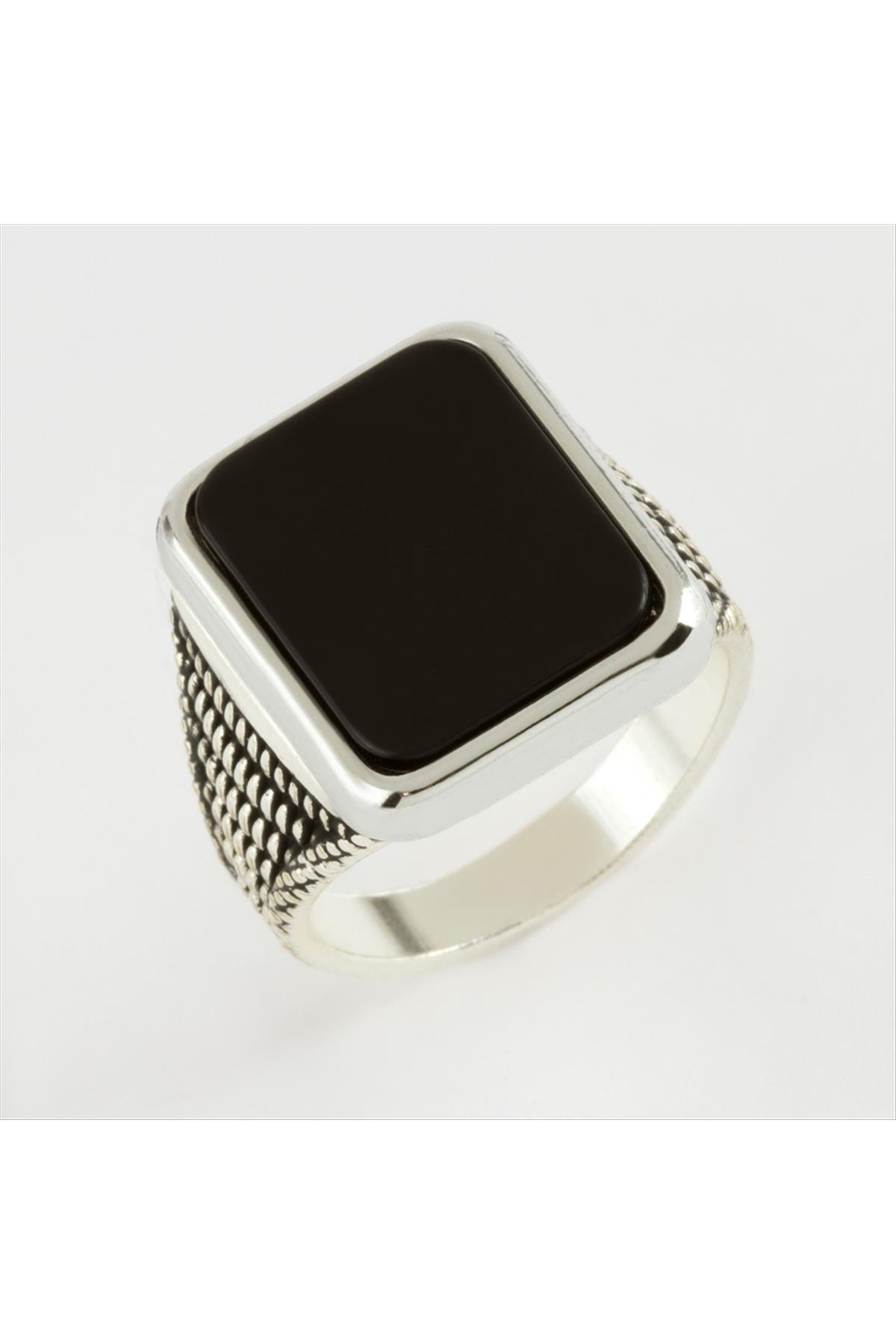 Kare Metal Erkek Yüzük