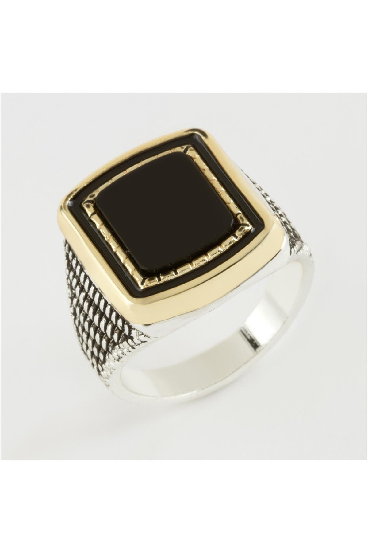 Kare Metal Erkek Yüzük