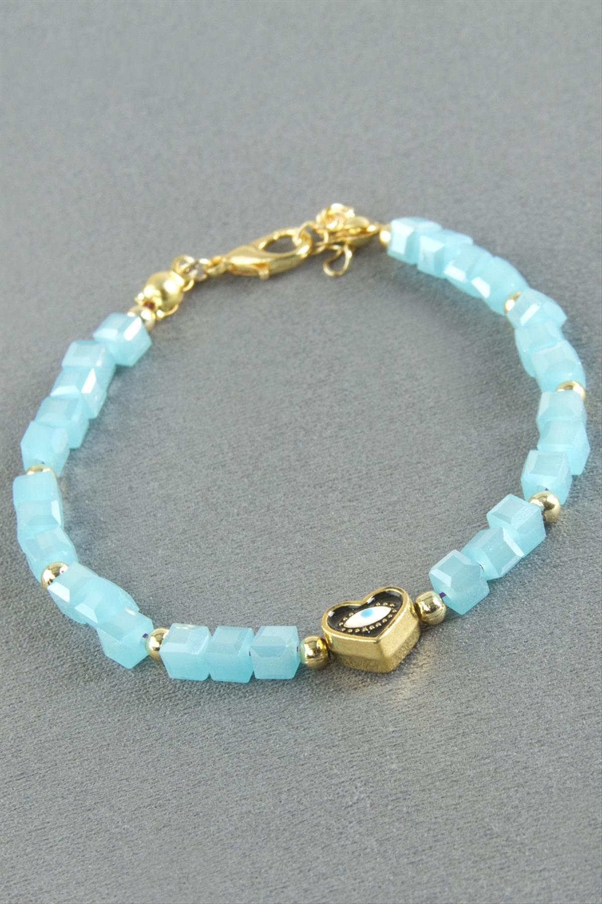 Karışık Figürlü Küp Kristal Bileklik