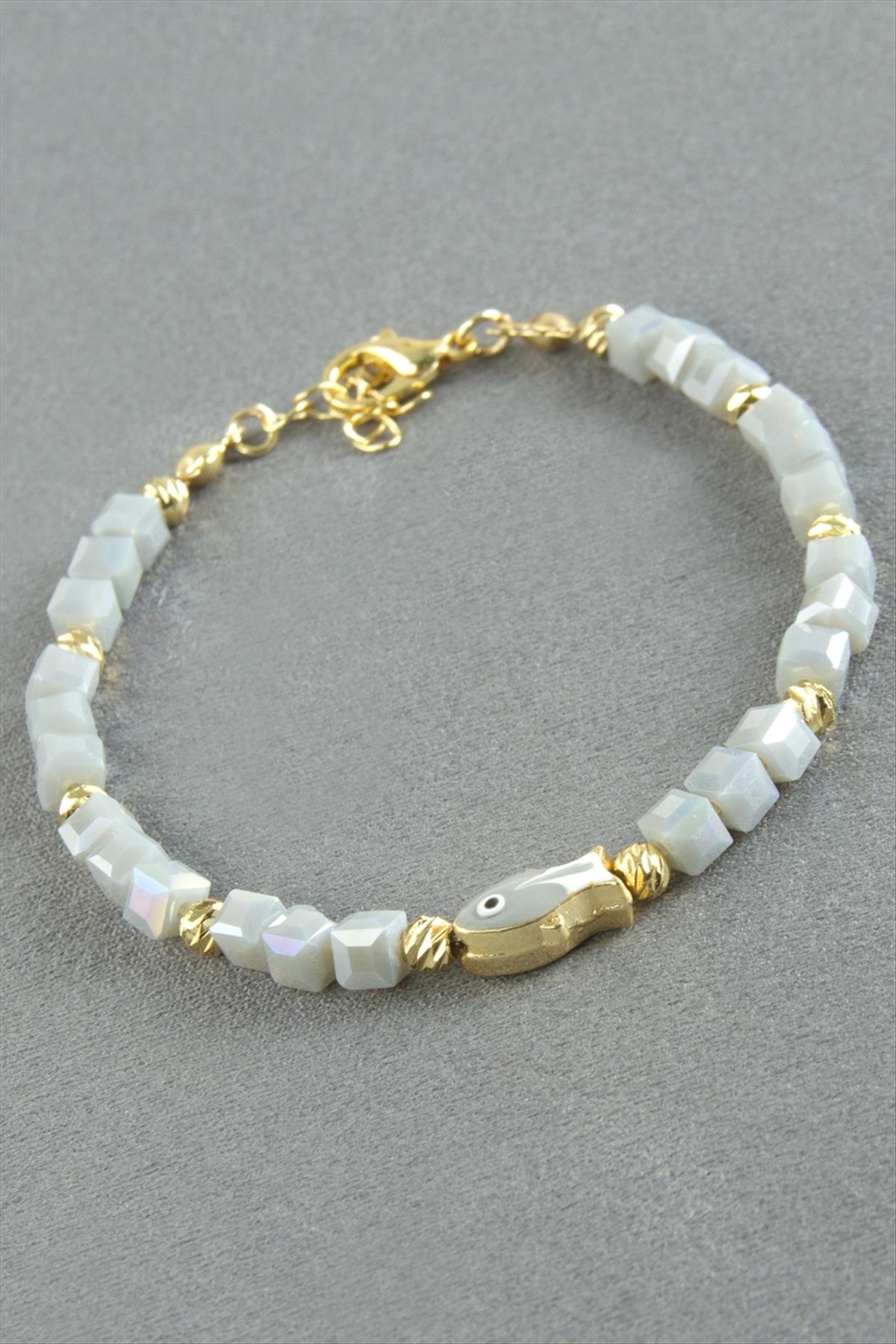 Karışık Figürlü Küp Kristal Bileklik