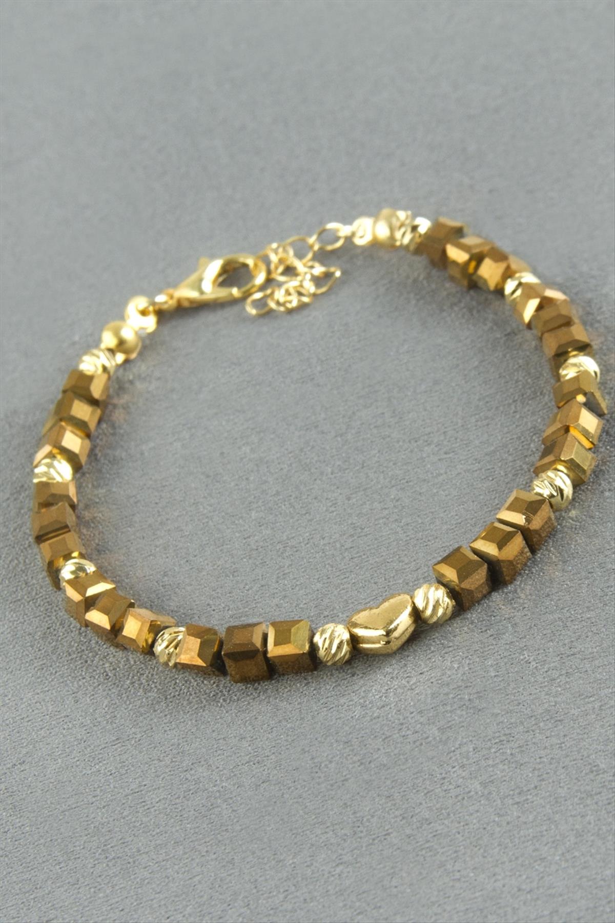 Karışık Figürlü Küp Kristal Bileklik