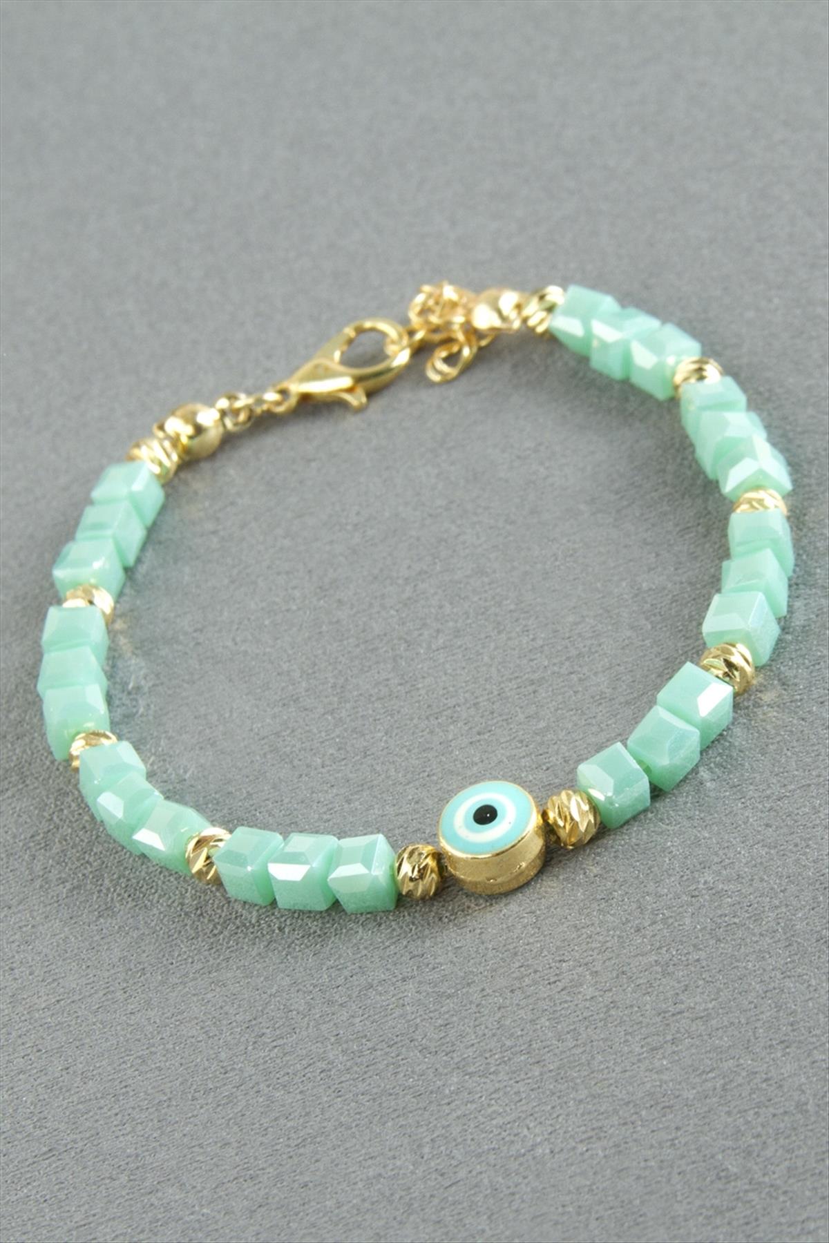 Karışık Figürlü Küp Kristal Bileklik