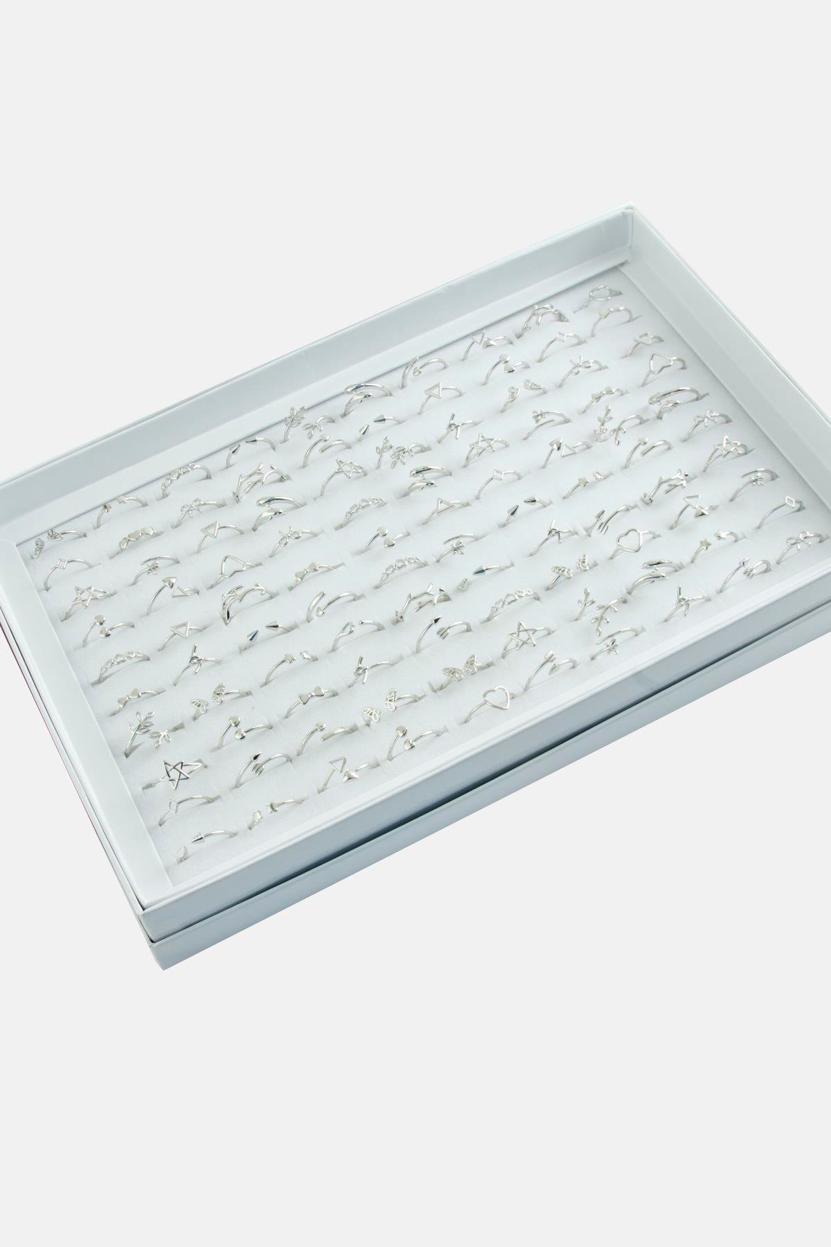 Karışık Lüx Çelik Eklem Yüzük 1 Adet