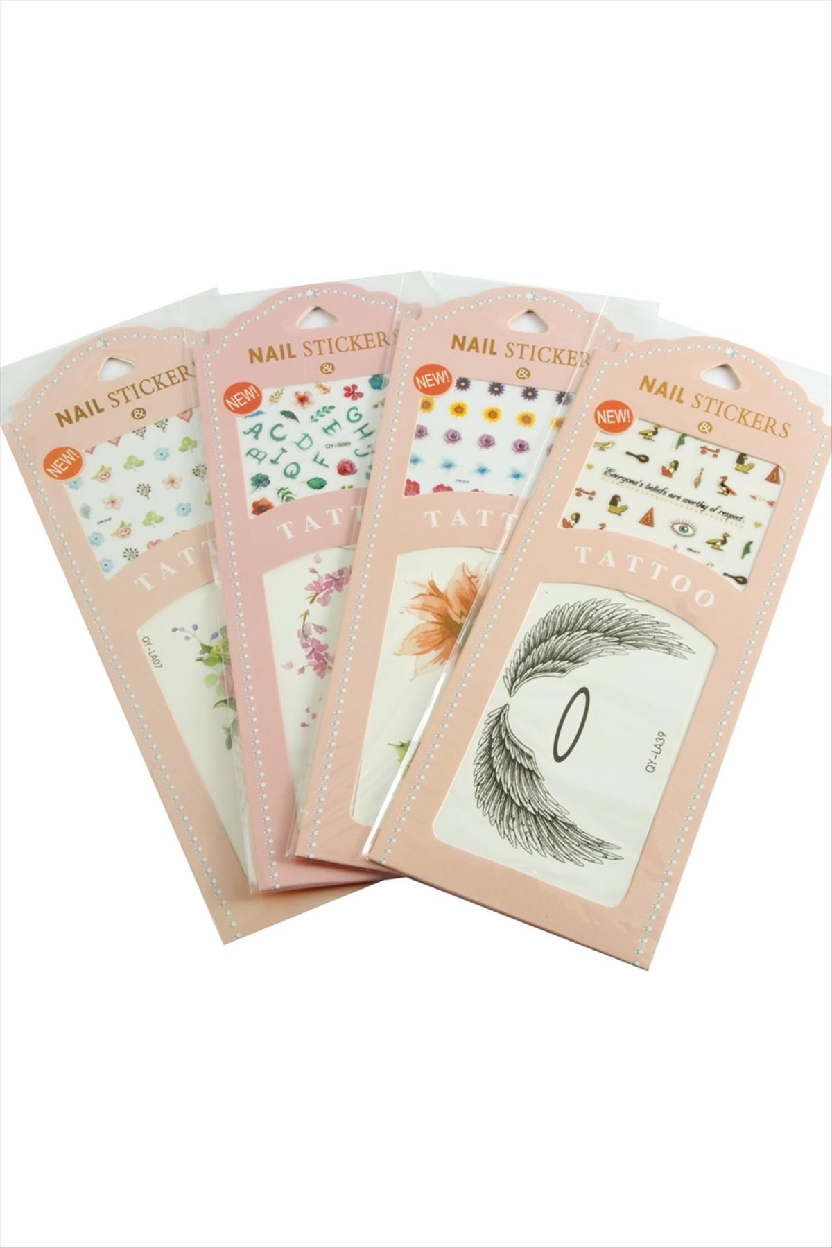 Karışık Tattoo Dövme Sticker 1 Adet